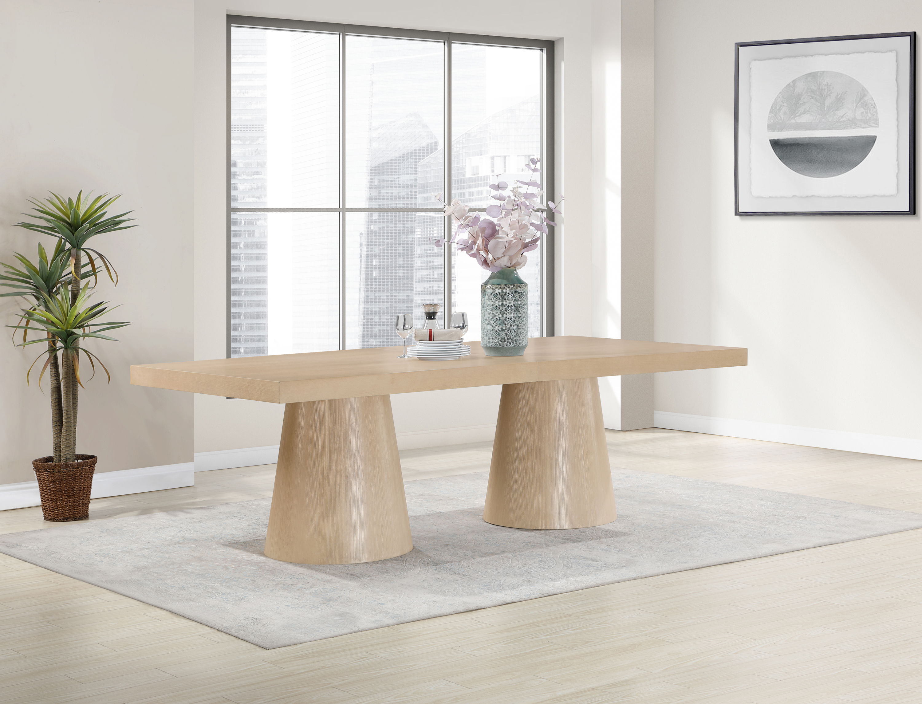 Tavolo - Oak Veneer Dining Table - Natural