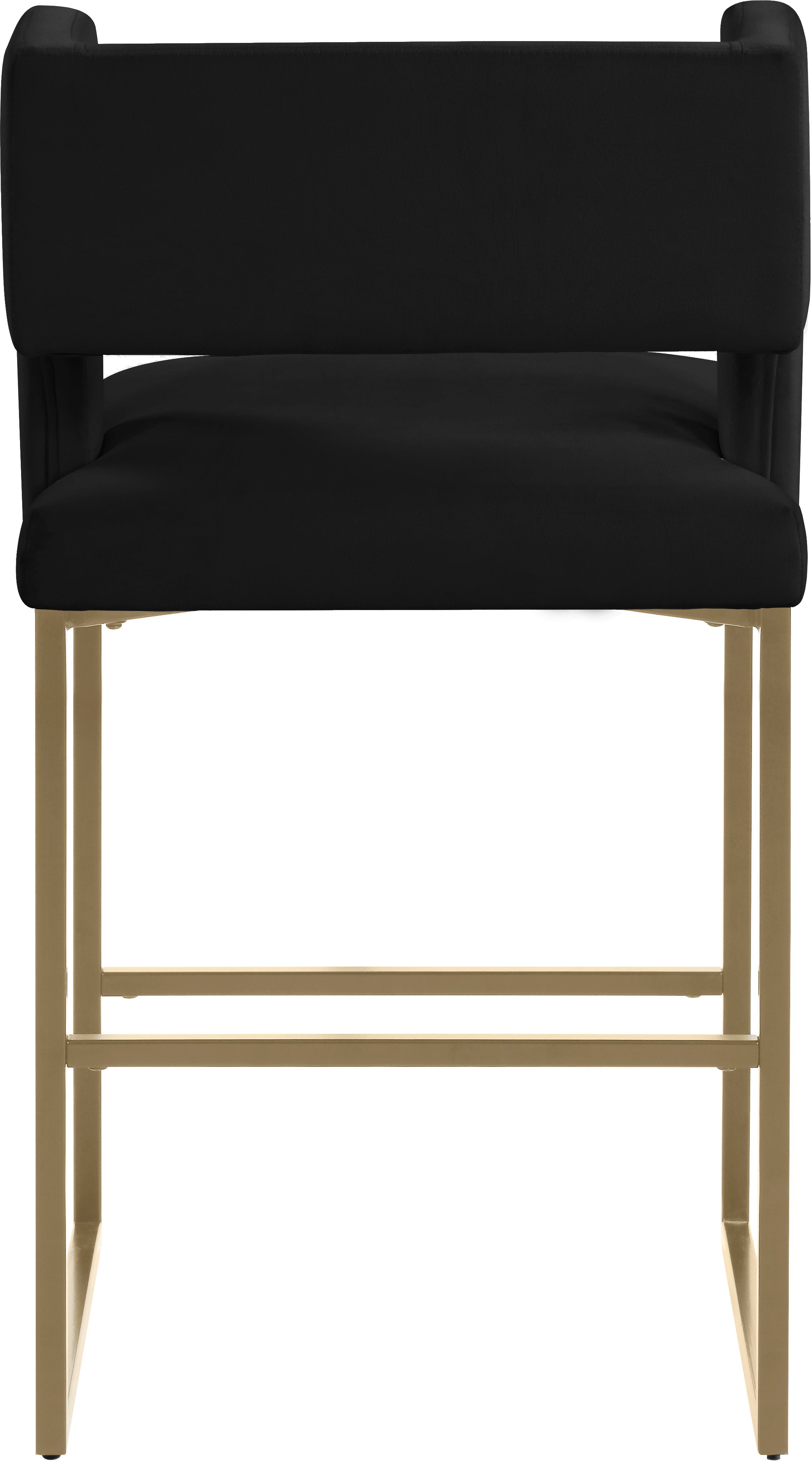Caleb - Fabric Counter Stool (Set of 2) - Black