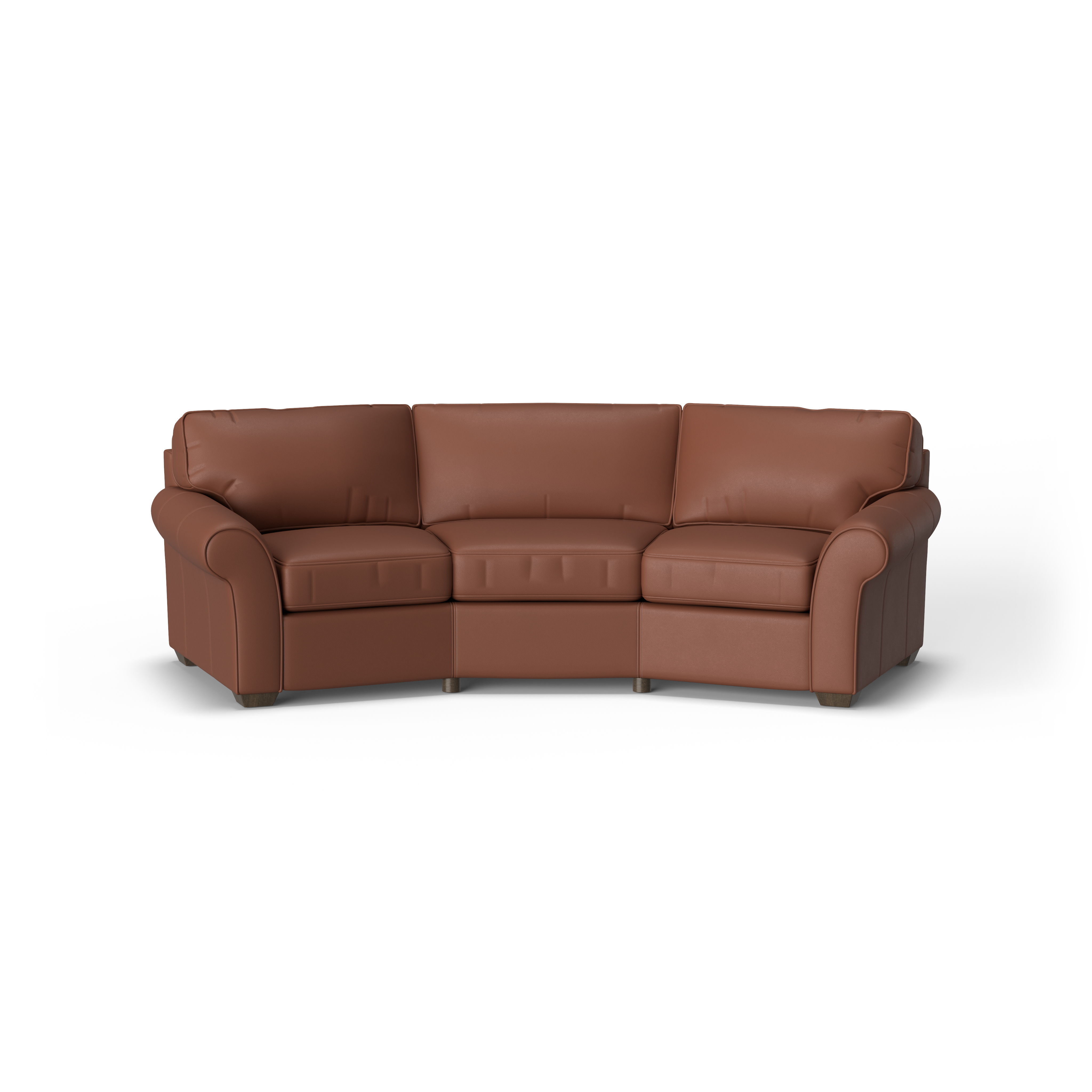 Vail - Leather Conversation Sofa, dark red, view 6