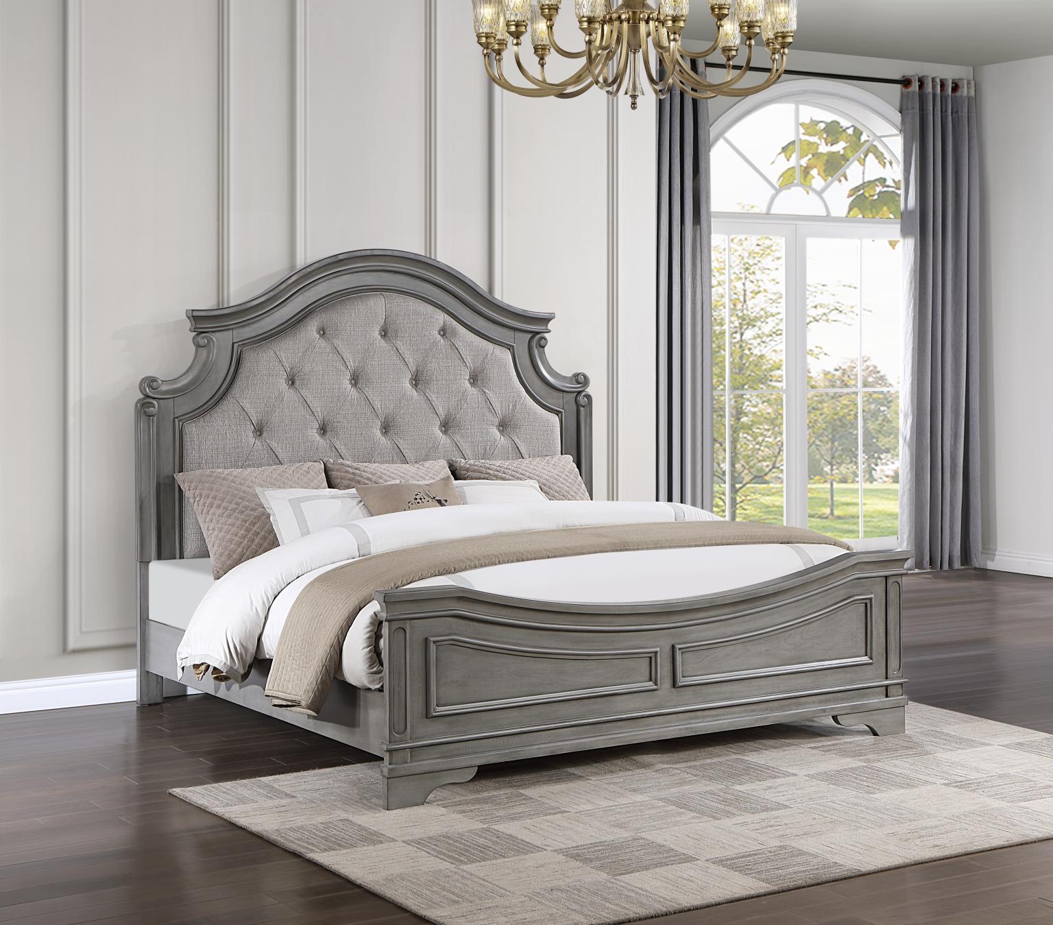 B112 - King Bed - Rustic Gray