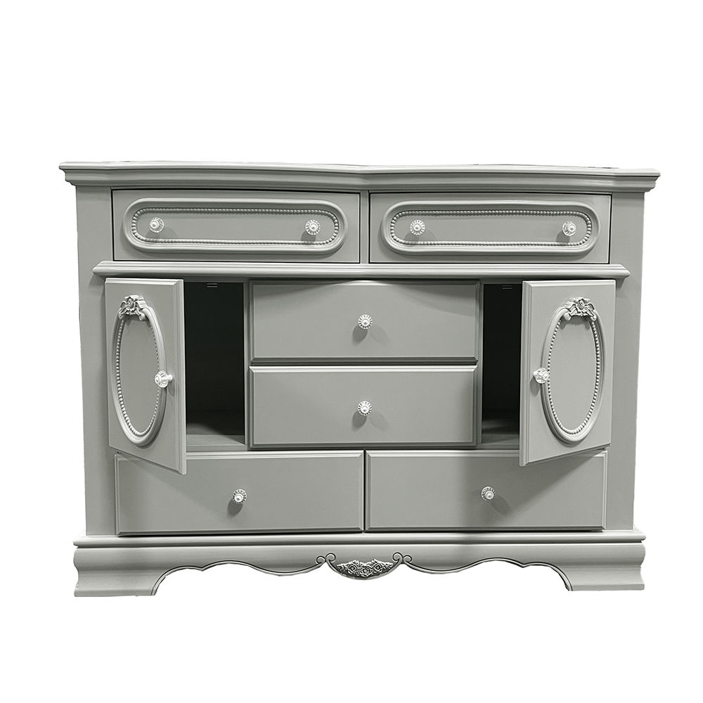 Flora - Dresser - Gray, light gray, view 3
