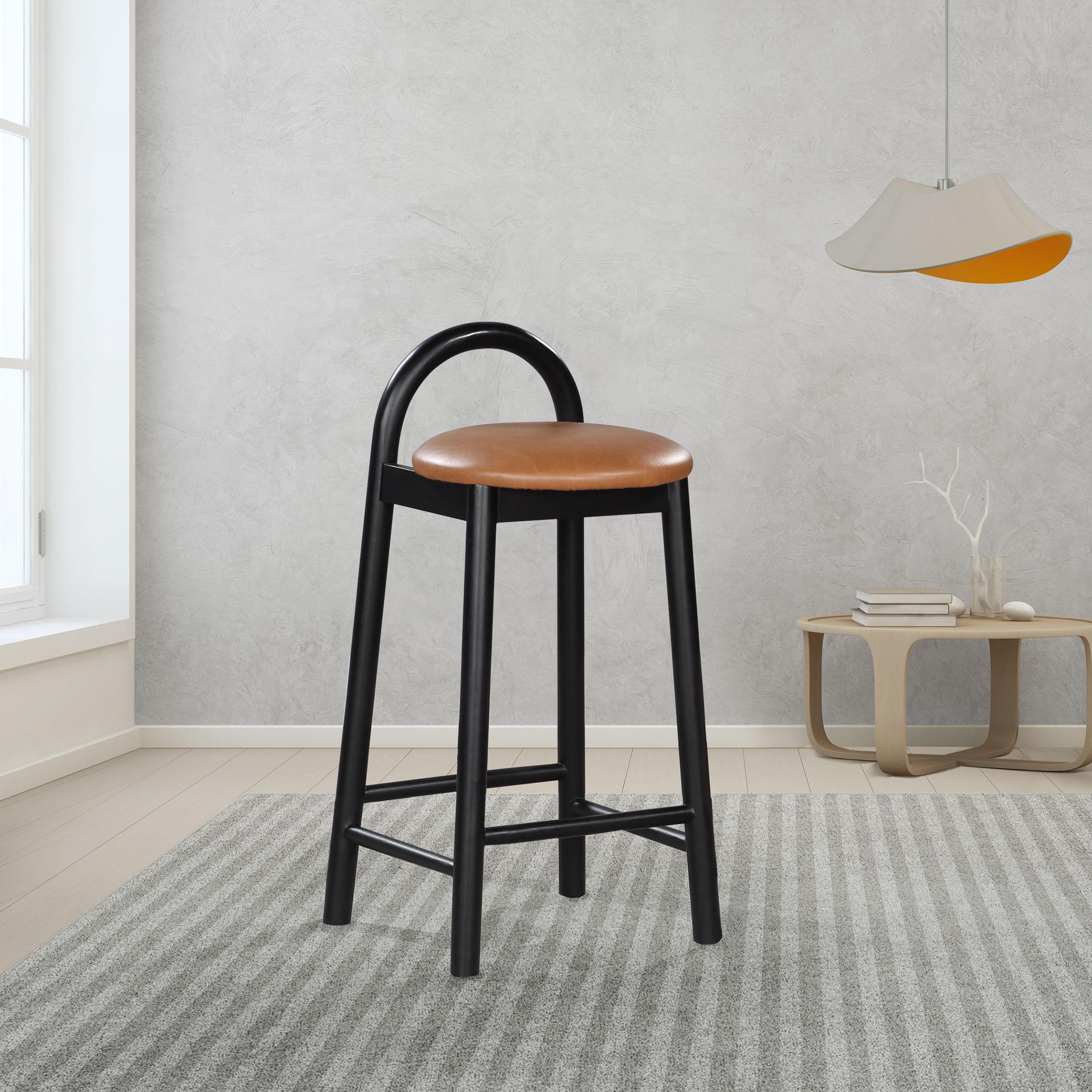 Calvin - Stool - Cognac