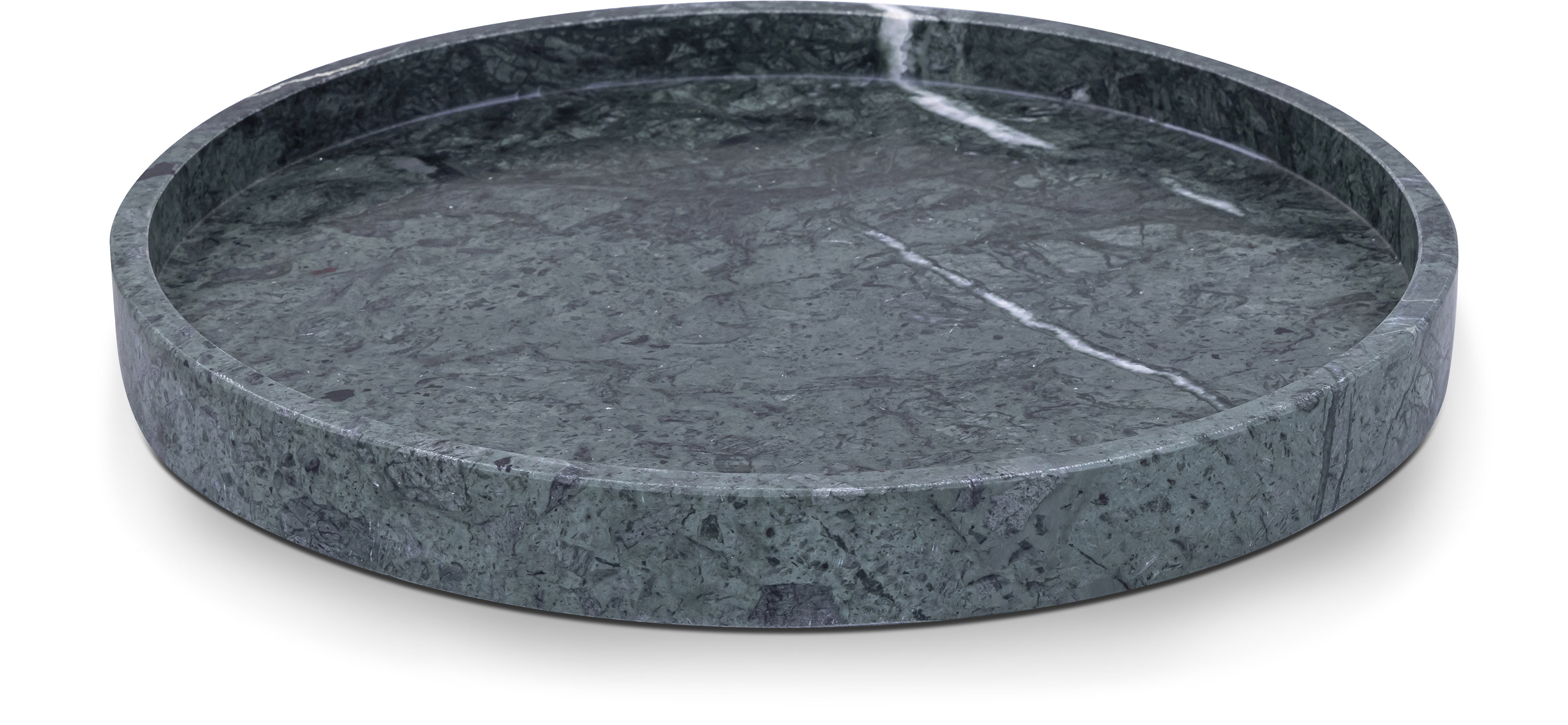 Barletta - Marble Round Tray - Green