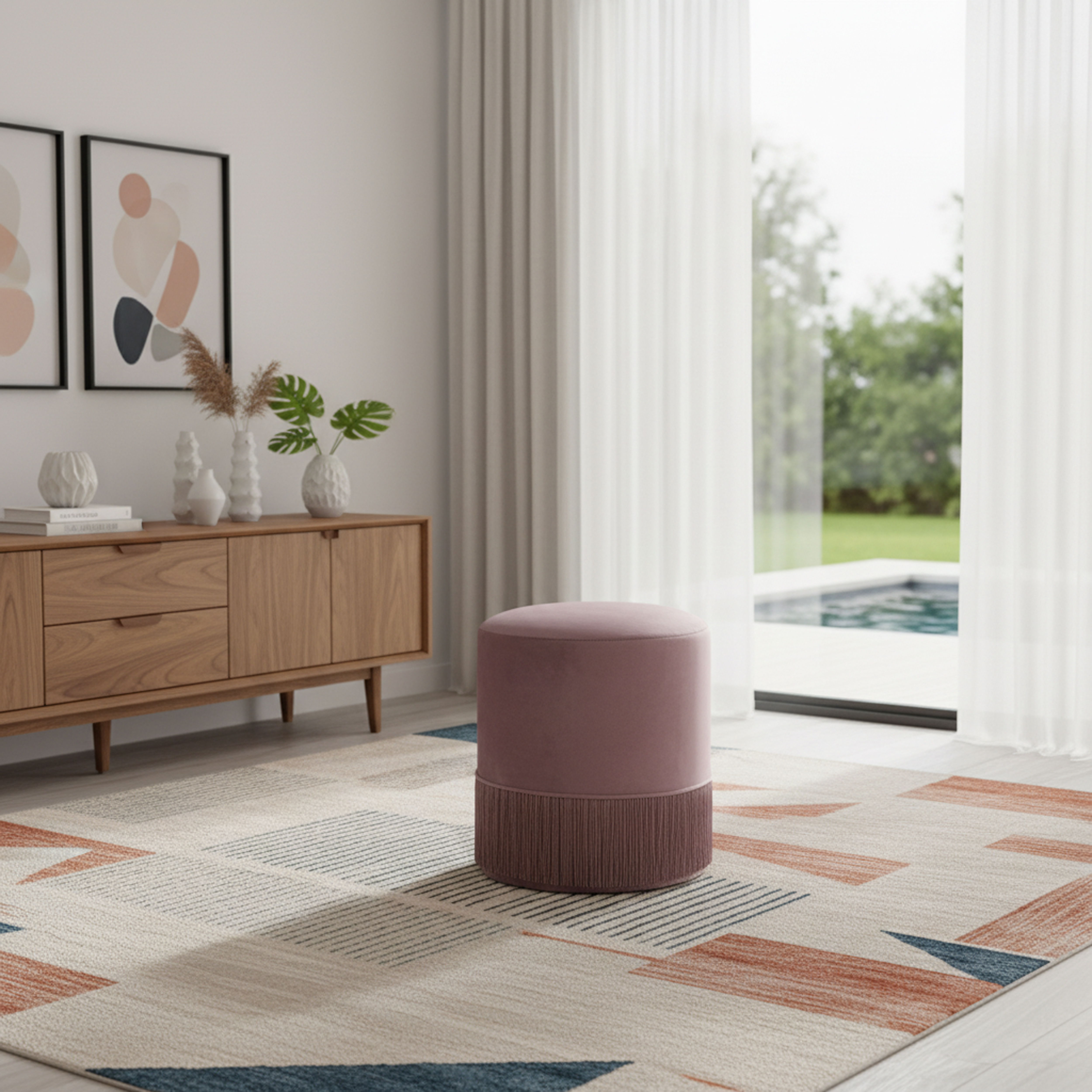 Teddy - Ottoman / Stool - Pink