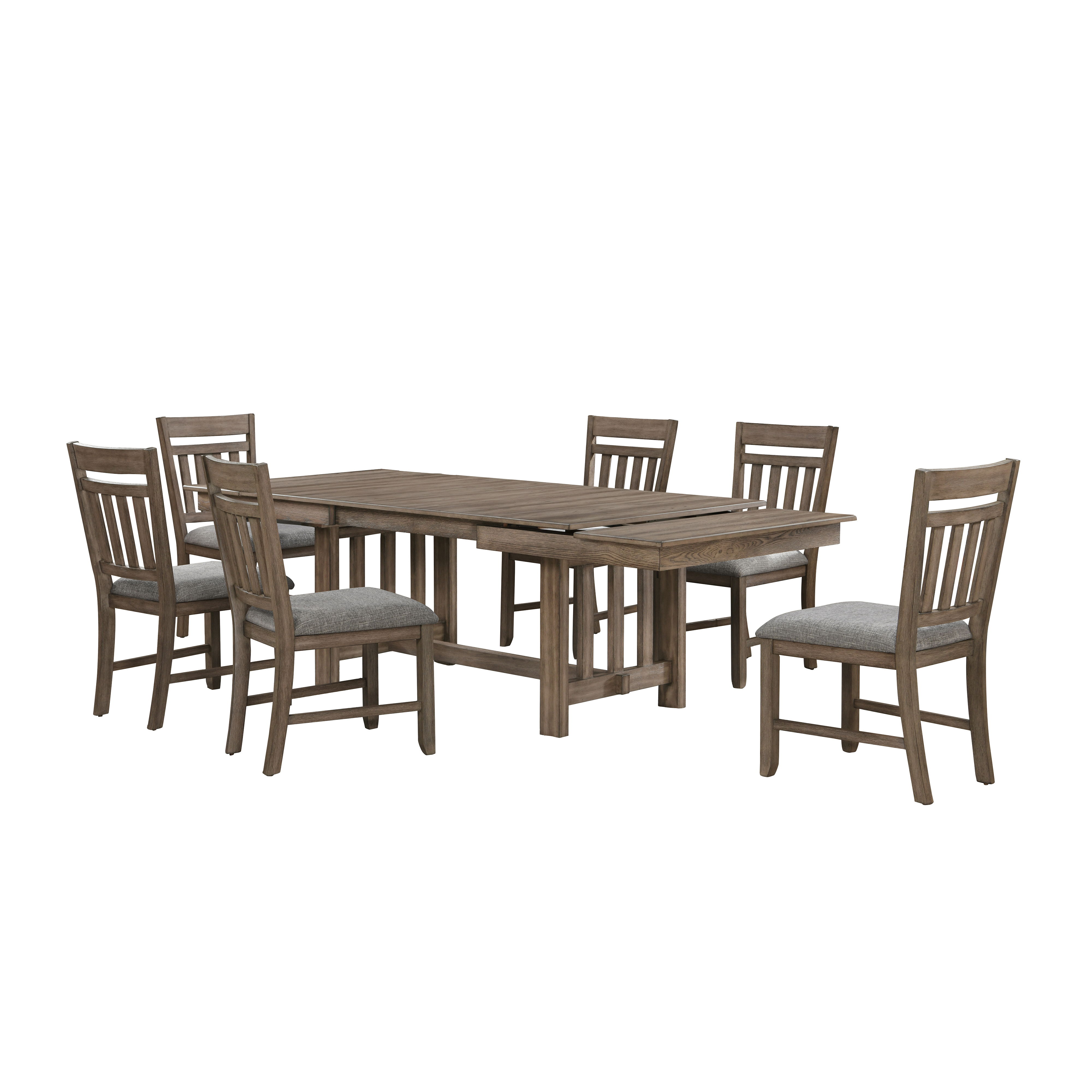Harrisburg - Dining Table & 6 Chairs - Brown