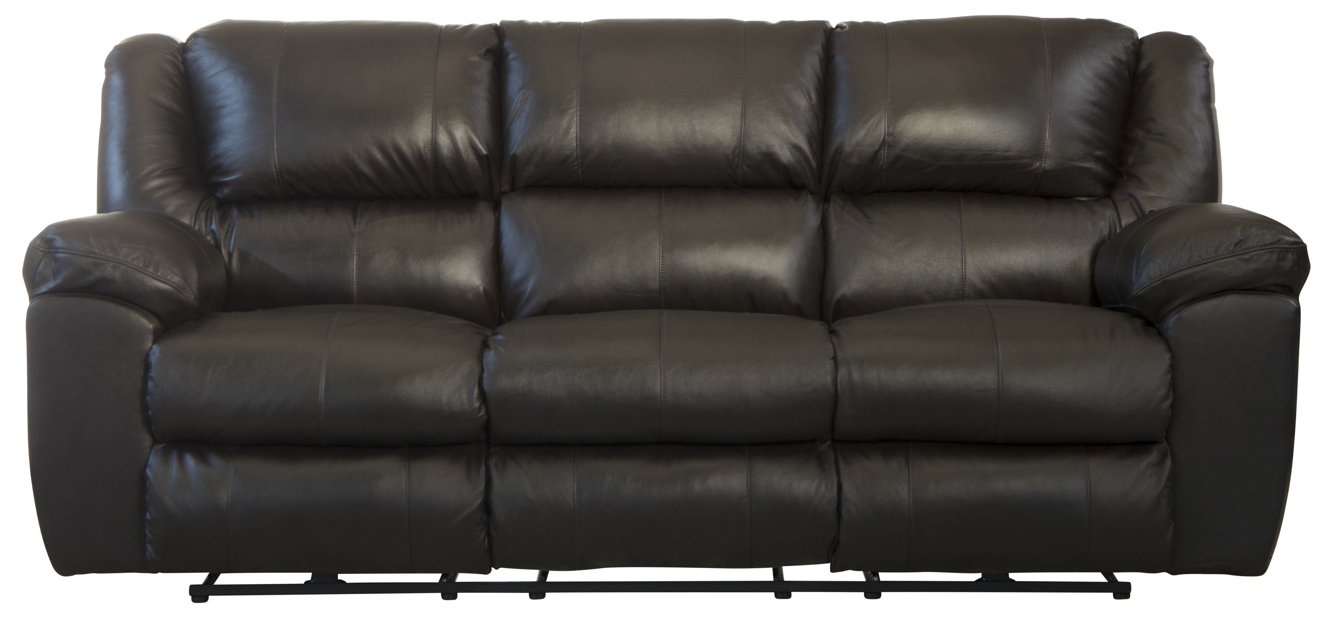 Transformer II - Power Ultimate Sofa With 3 Recliners & Drop Down Table - Chocolate Top Grain Italian Leather Match