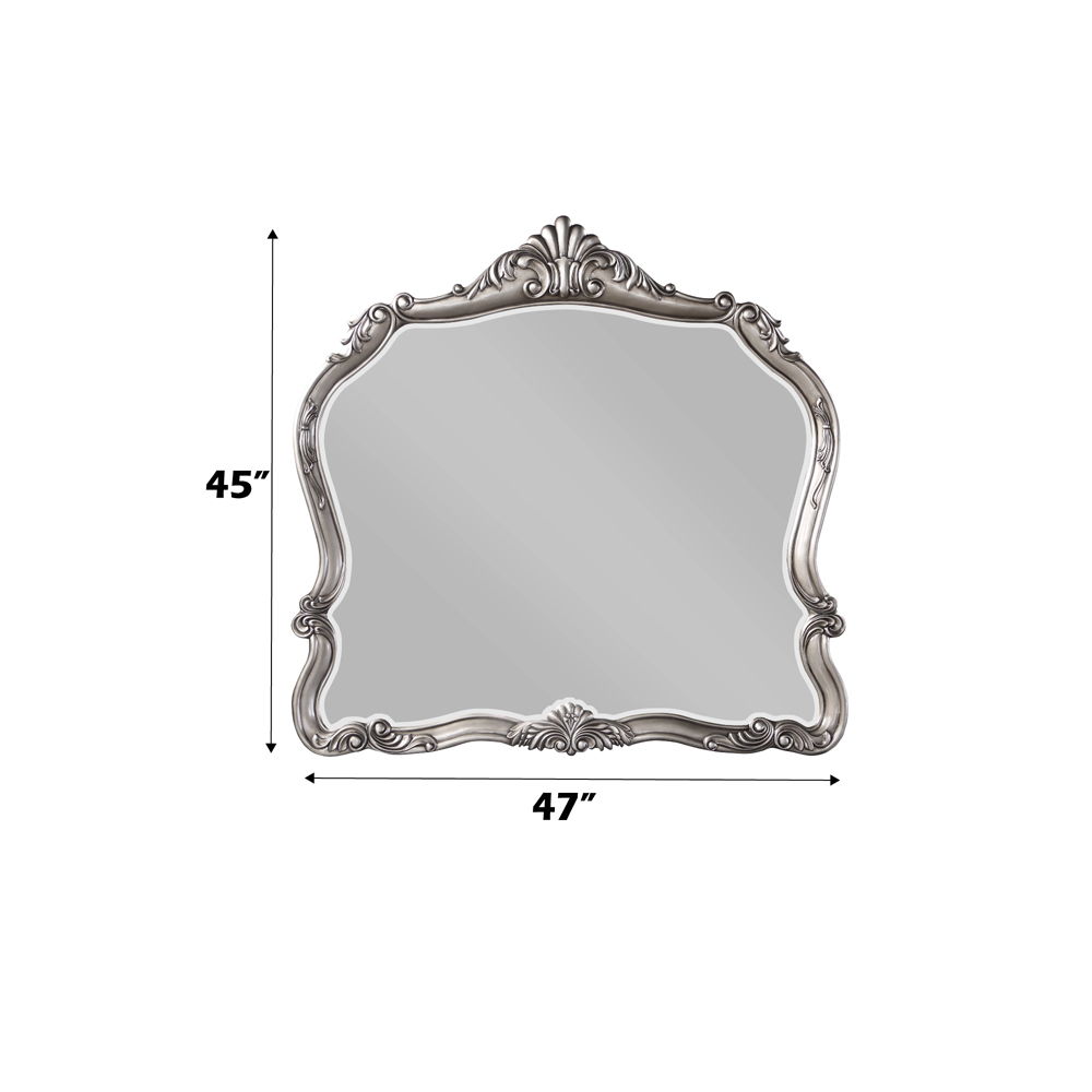 Ariadne - Mirror - Antique Platinum, silver, view 3