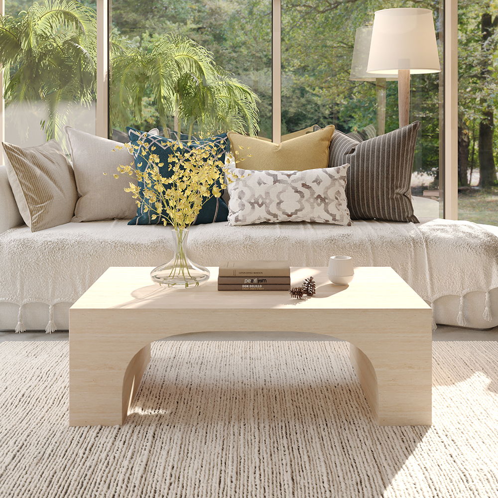 Inca - Coffee Table - Beige, beige