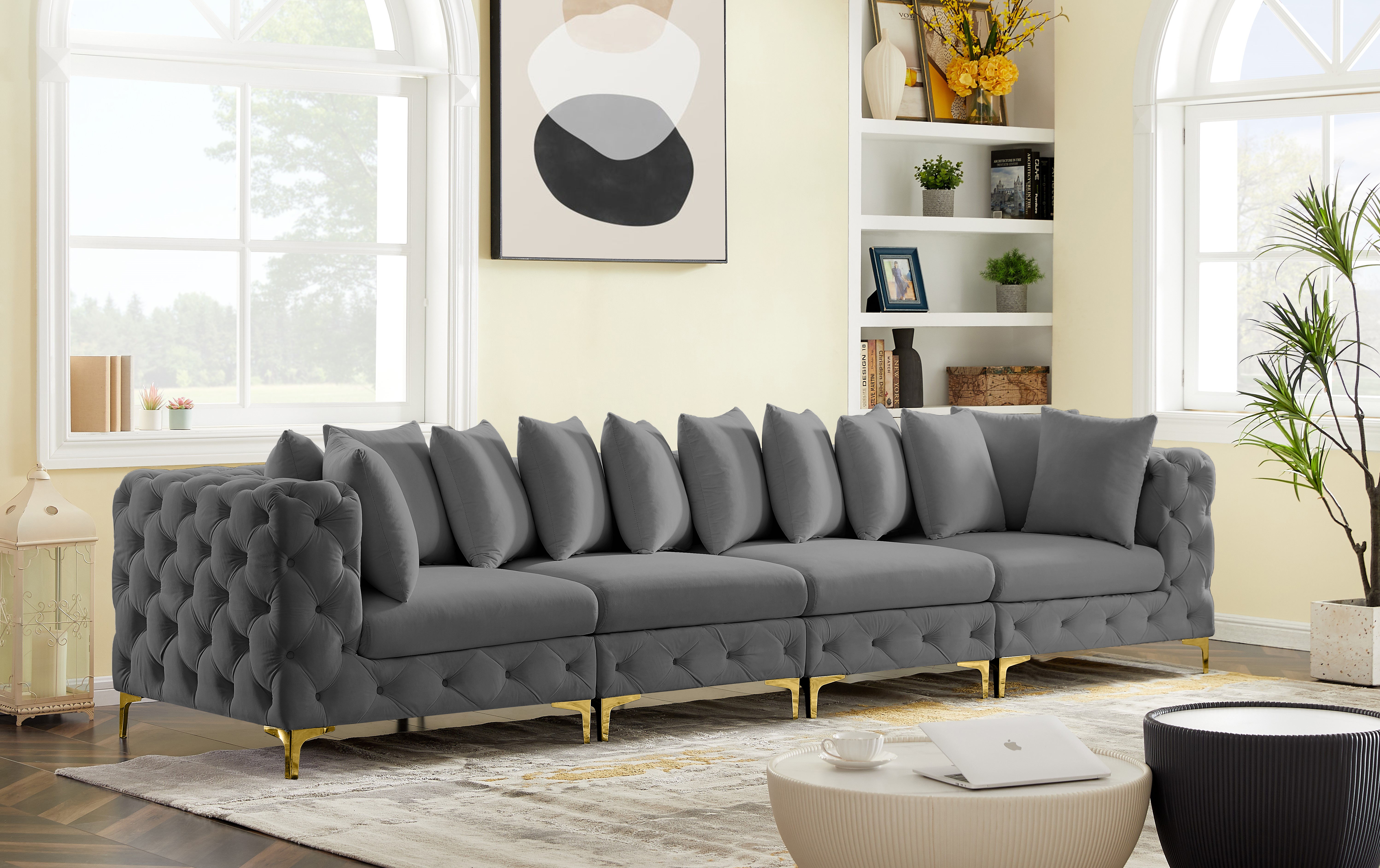 Tremblay - 4 Piece Modular Sofa - Gray