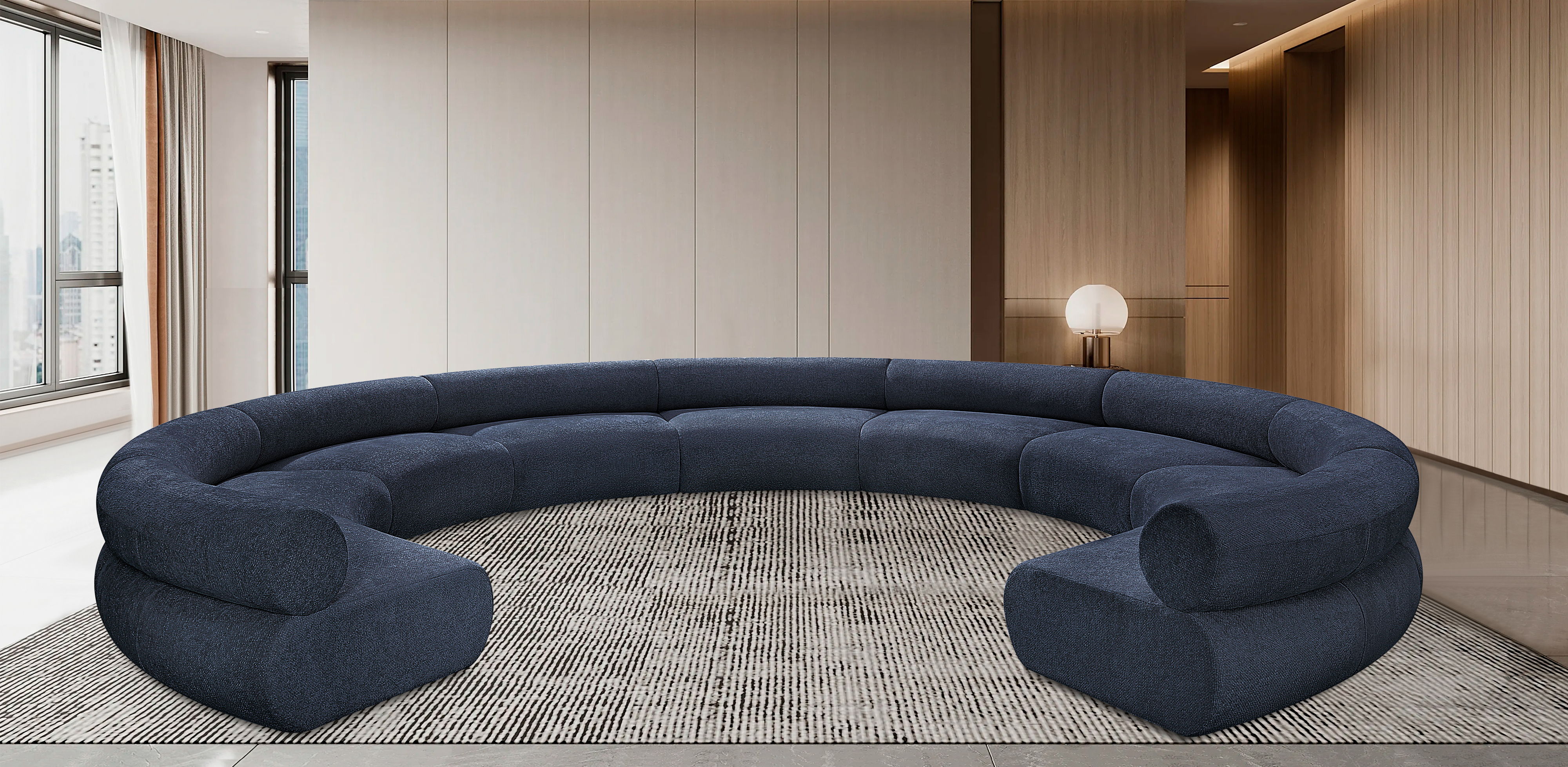 Bale - 9 Piece Modular Sofa - Navy