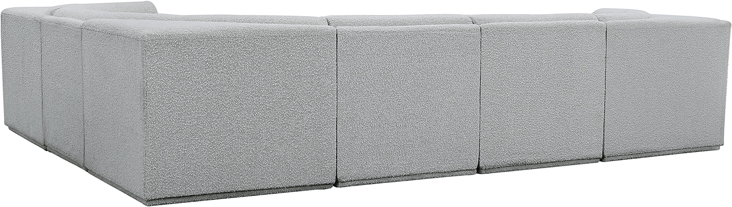 Ollie - 6 Piece Modular Corner Sectional - Gray