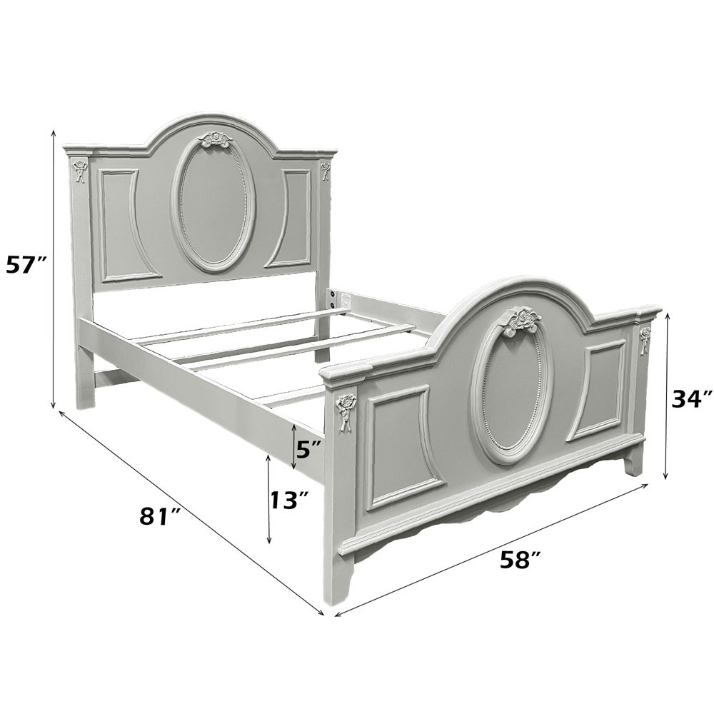 Flora - Full Bed - Gray, light gray, view 6