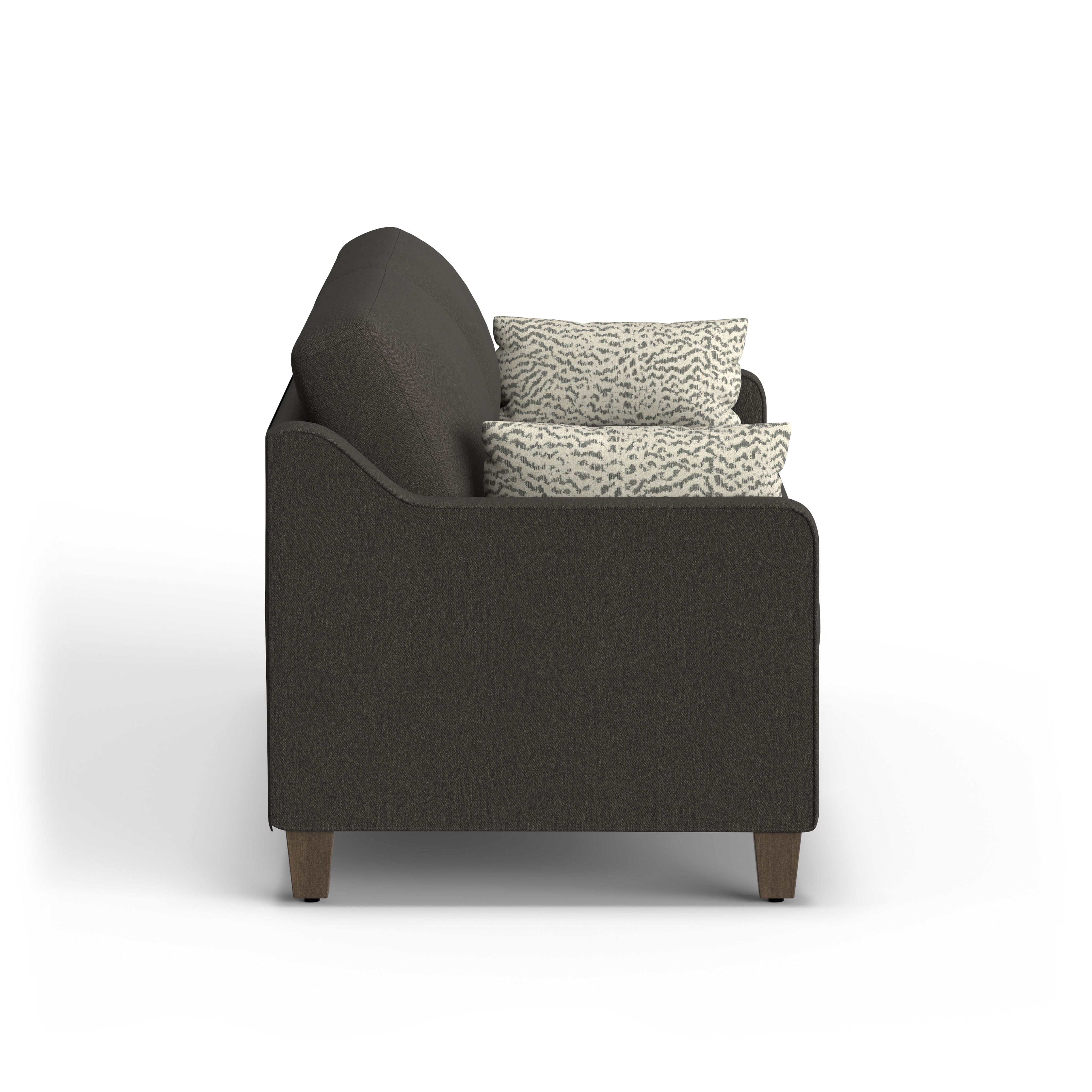 Drew - Fabric Sofa, dark gray, view 5