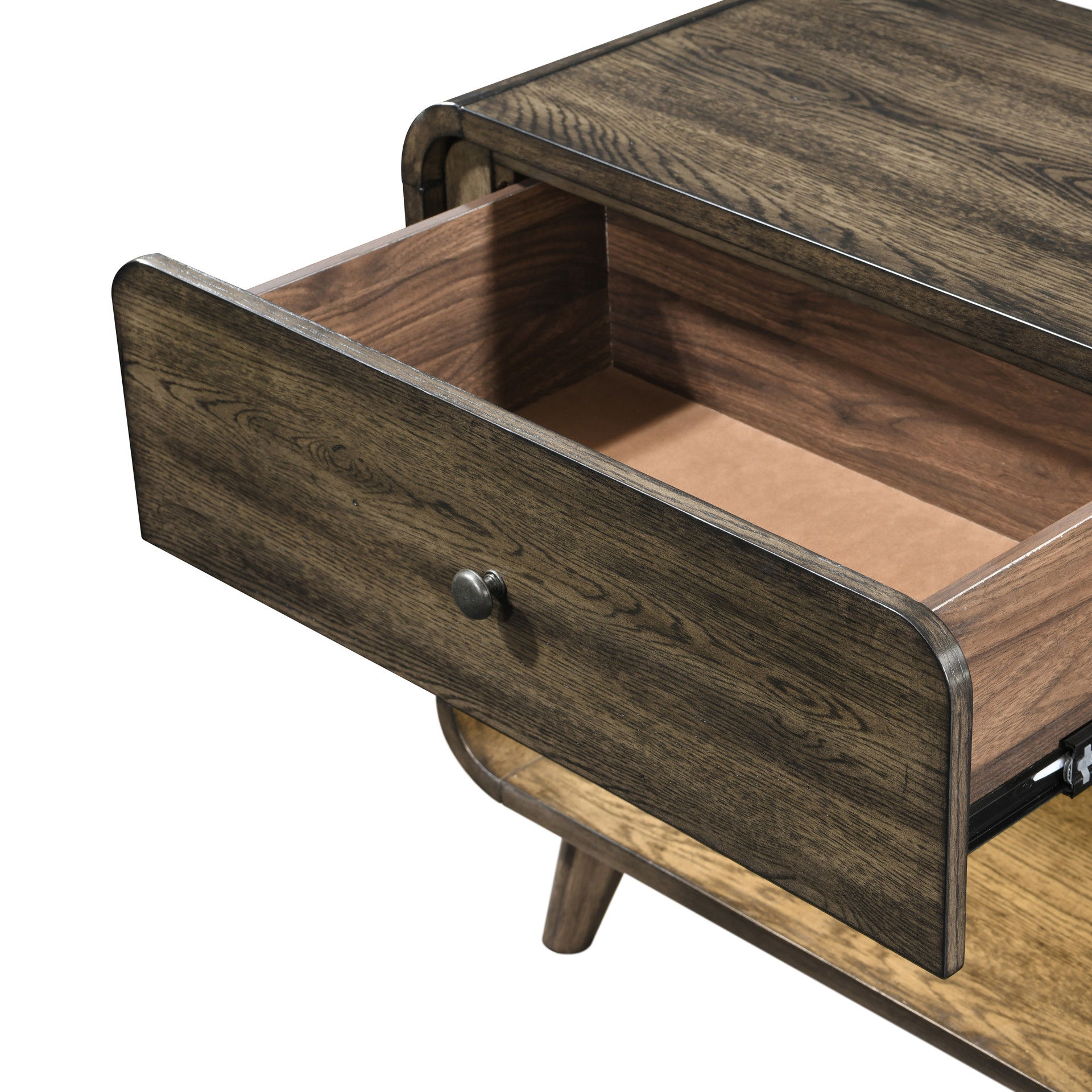 Rex - Nightstand - Walnut, dark brown, view 5