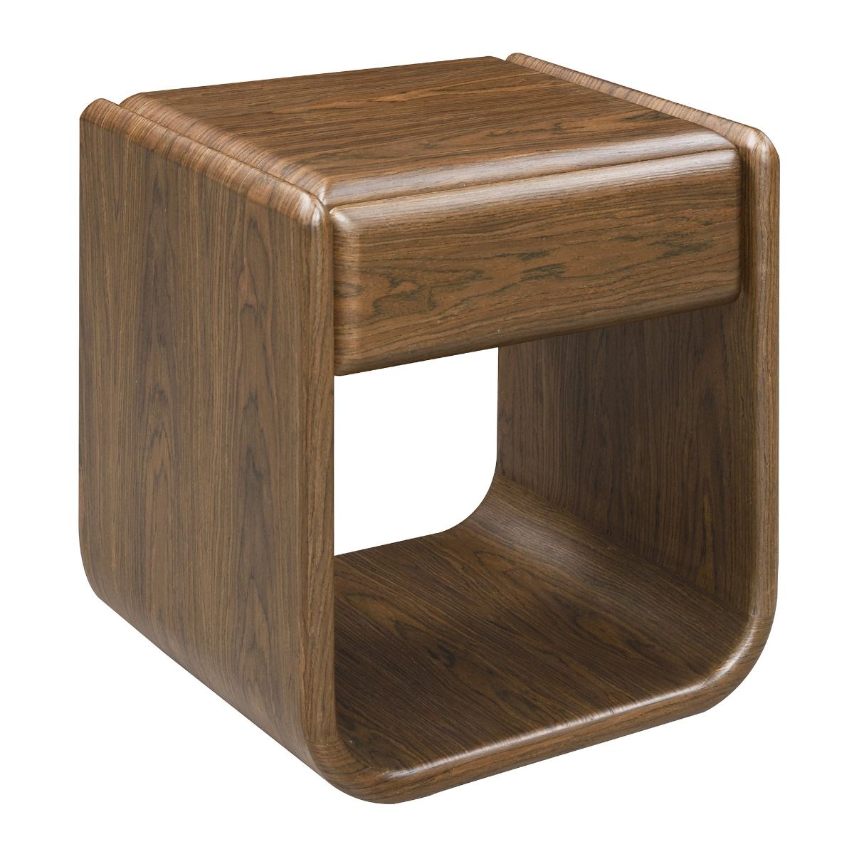 Lanza - End Table With Drawer - Dark Walnut, dark brown, view 3