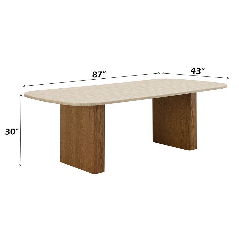 Lidi - Dining Table - Brown / Natural, light brown, view 8