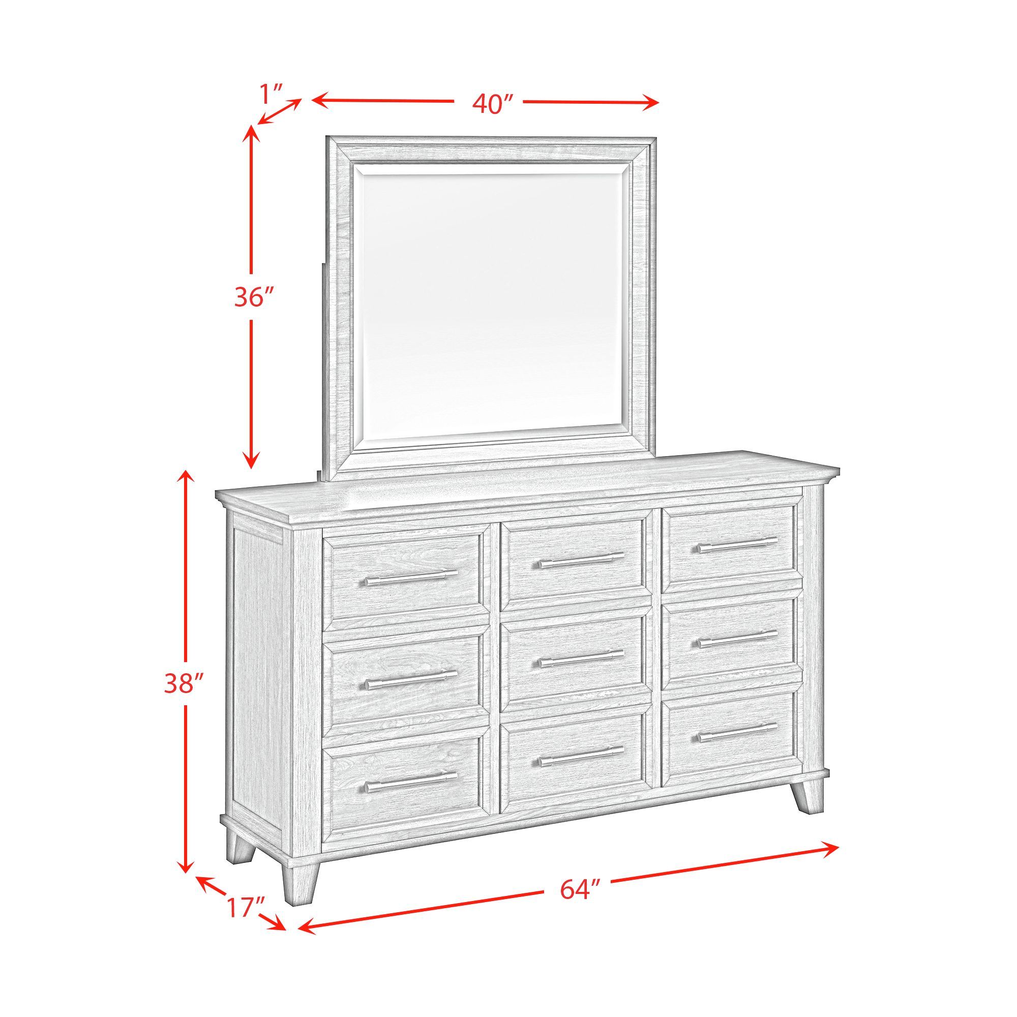 Canterbury - King Storage 5 Piece Bedroom Set - Gray