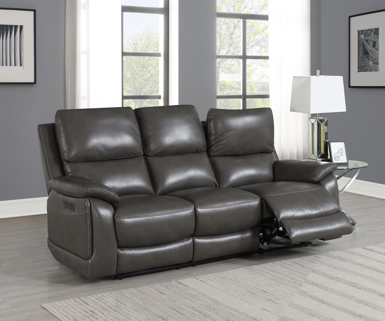 Reclining Sofa (Gel Faux Leather)