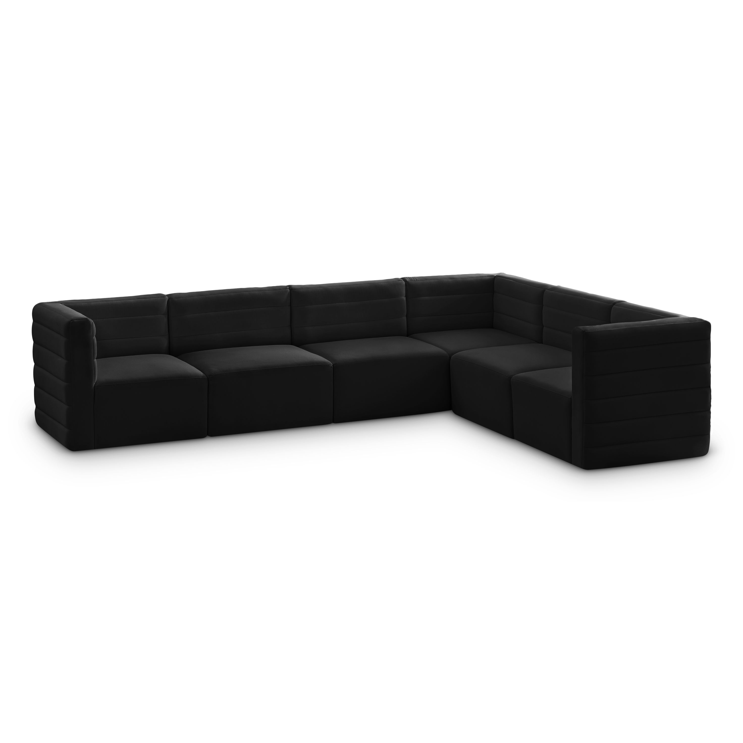 Quincy - 6 Piece Modular Sectional - Black