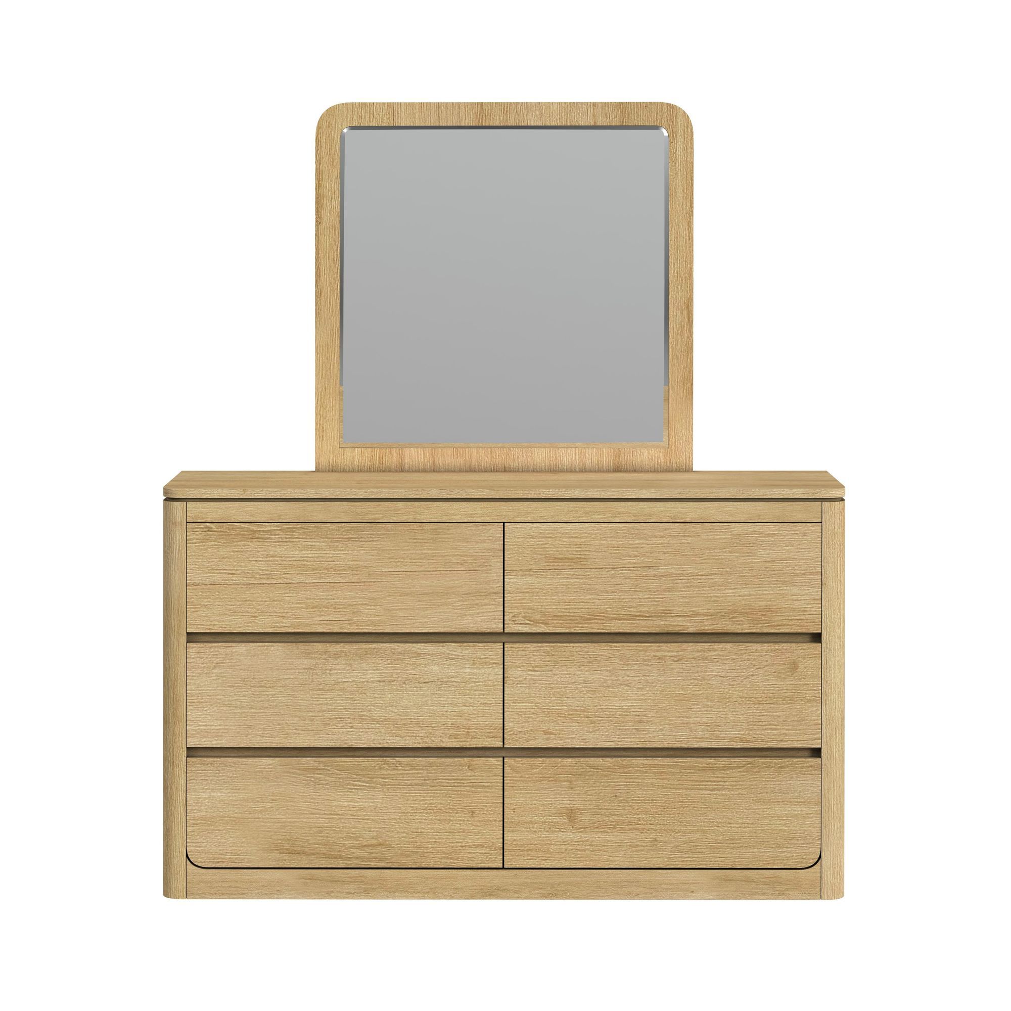 Rosalie - Dresser And Mirror Set - Natural
