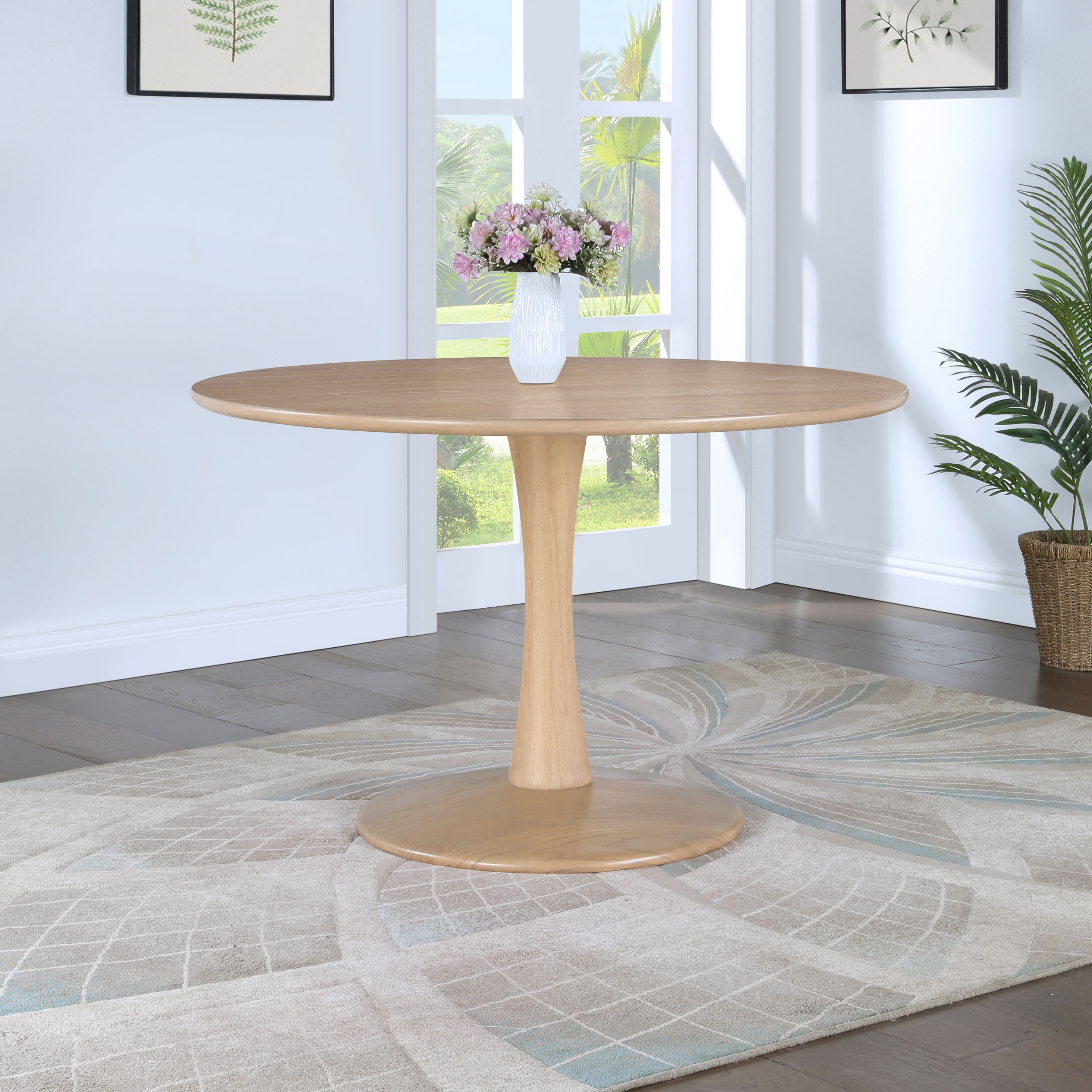 Holly - 48" Dining Table - Natural Oak