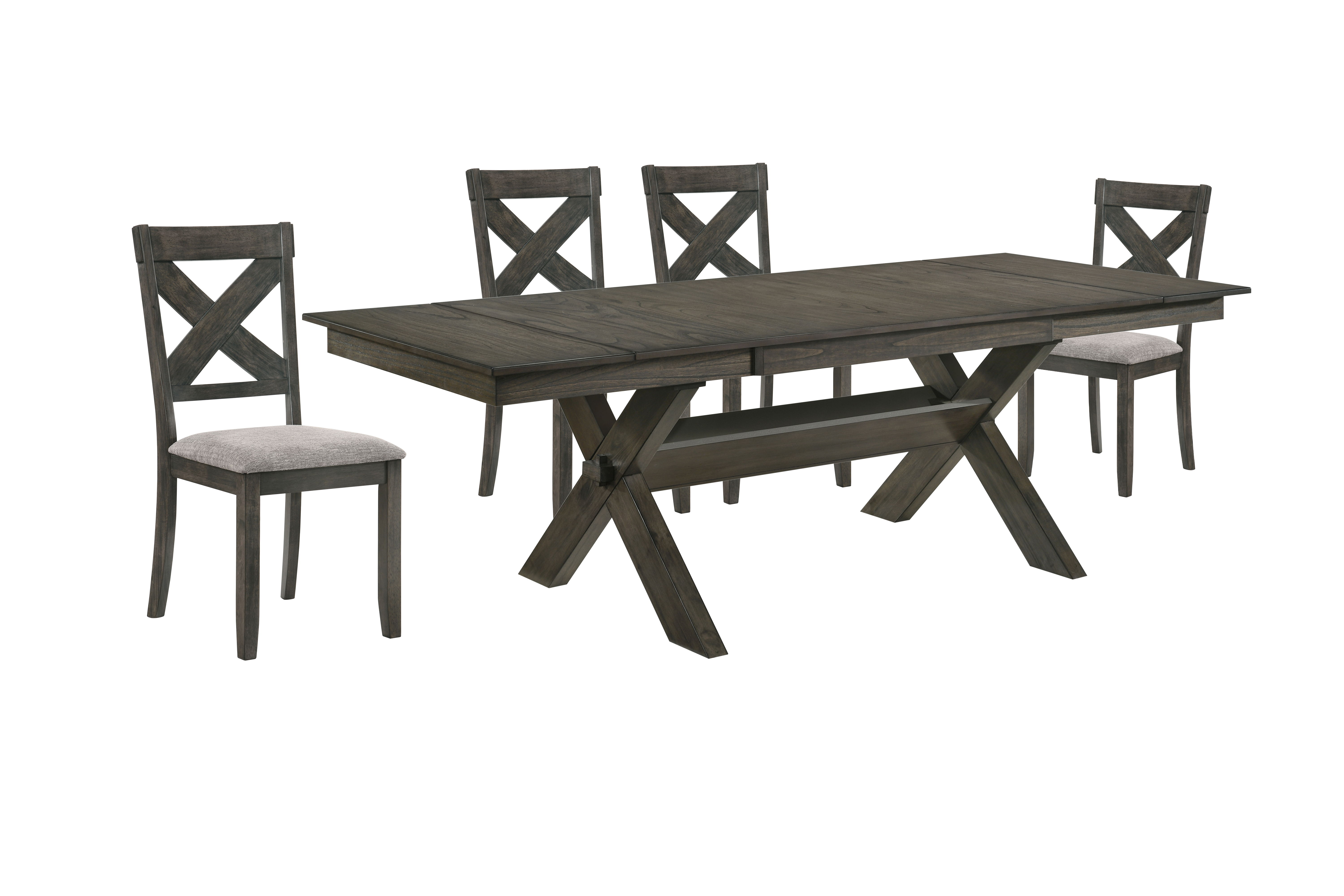 Gulliver - Dining Table & 4 Chairs - Brown