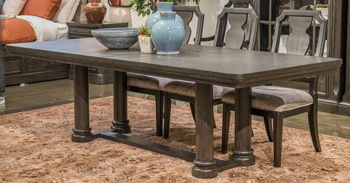 Wickenger – Rectangular Dining Room Extension Table Top – Dark Brown