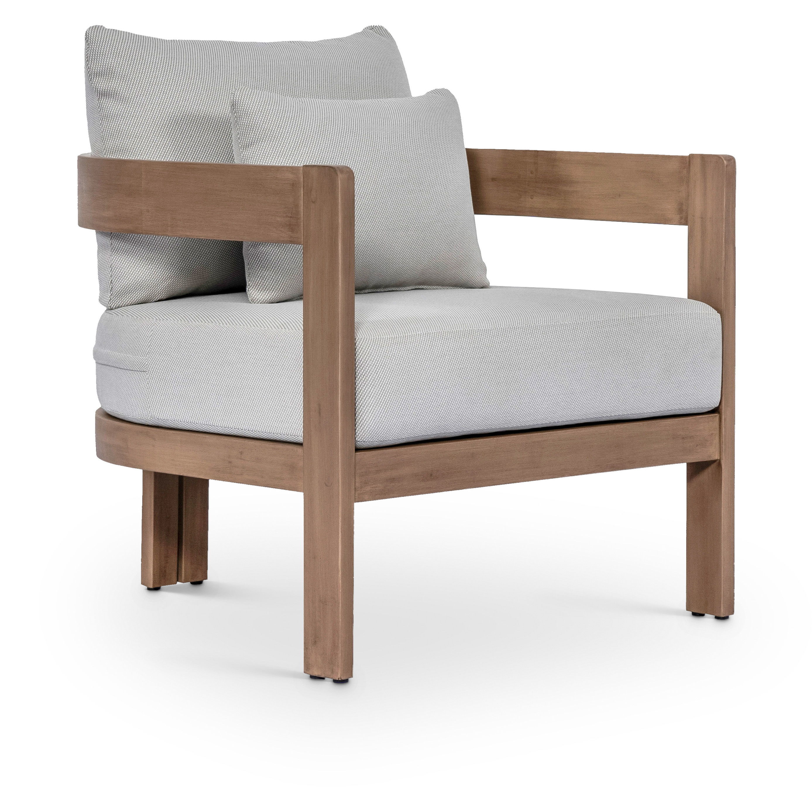 Newport - Water Resistant Fabric Upholstered Outdoor Patio Chair - Gray