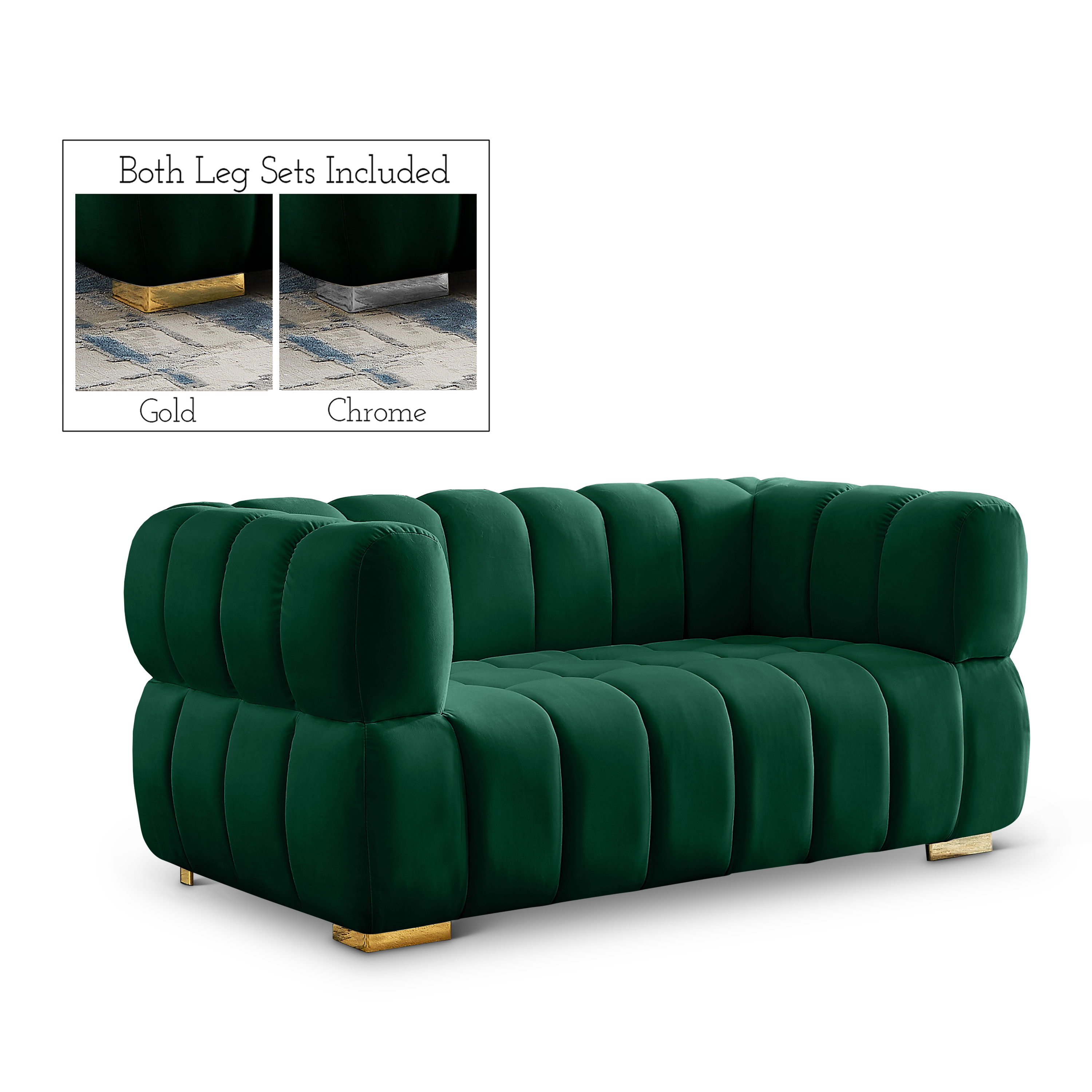 Gwen - Loveseat - Green