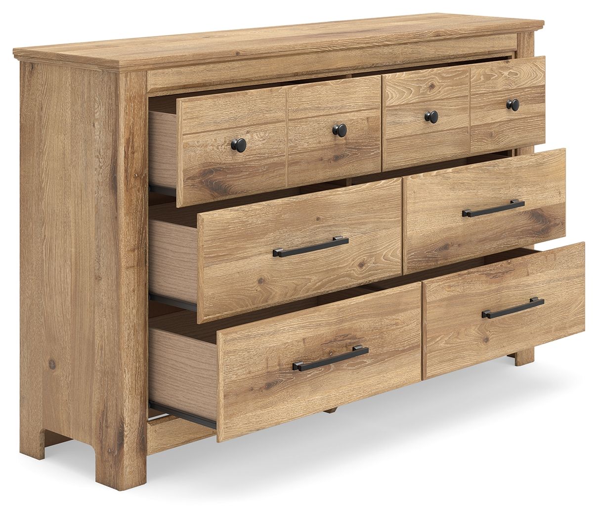 Makidern - Six Drawer Dresser - Tan