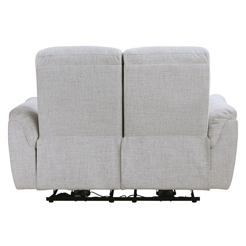 Eastre - Power Motion Loveseat With USB Port - Beige Chenille, beige, view 3