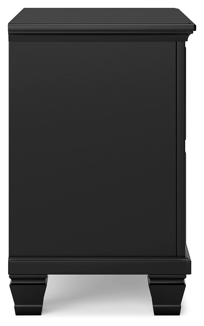 Ashley Furniture Lanolee - Two Drawer Nightstand - Black - Image 8