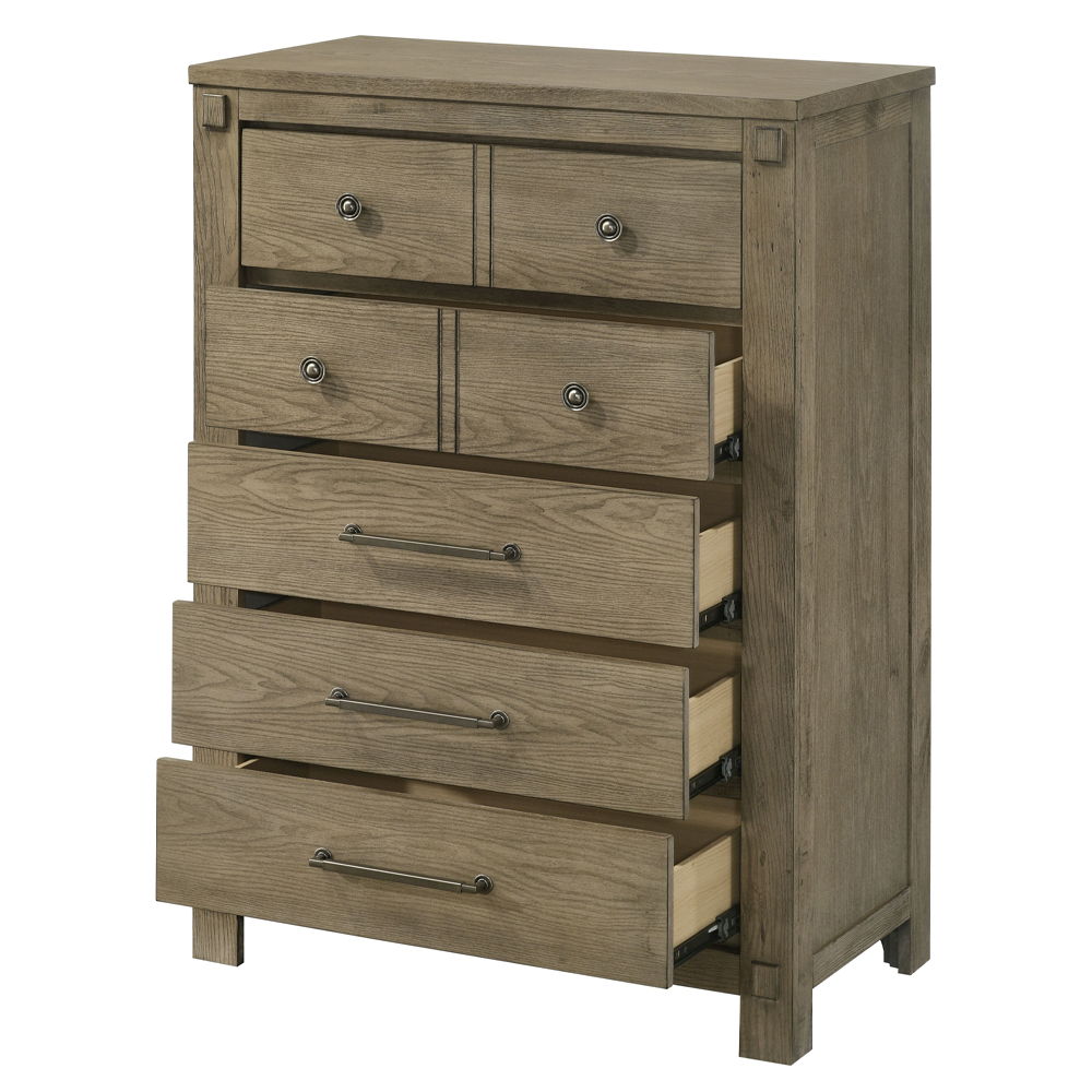 Colton - Chest - Antique White Oak, dark brown, view 3