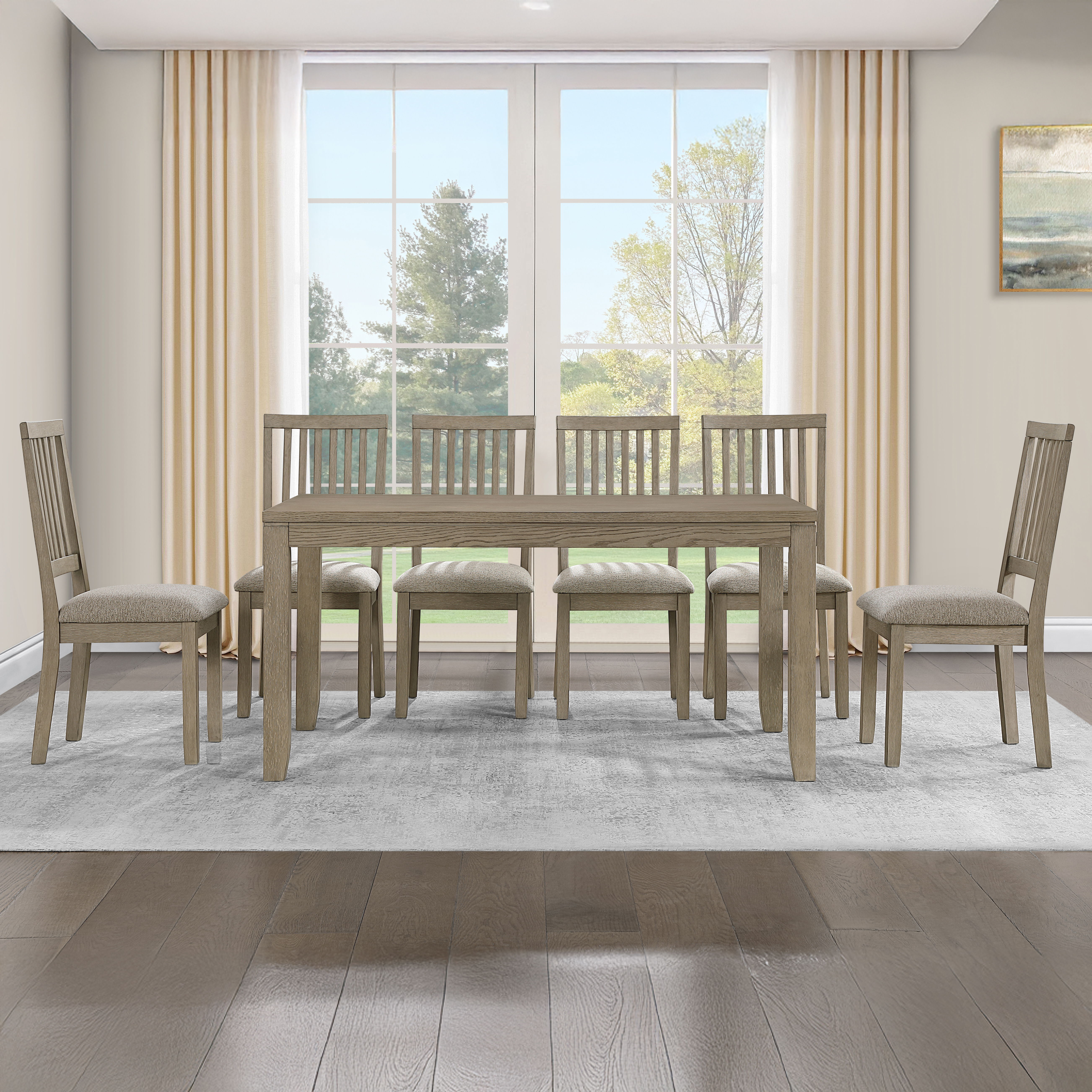 Yorktown - 7 Piece Dining Set - Sand