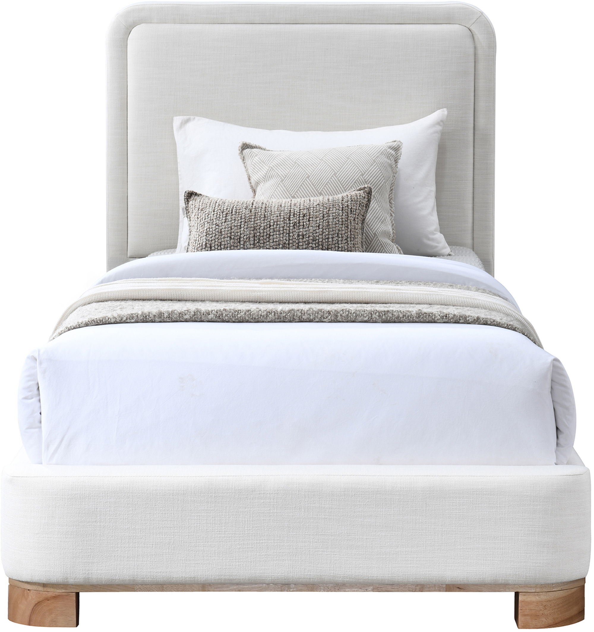 Nolita - Twin Bed With Natural Base - Cream