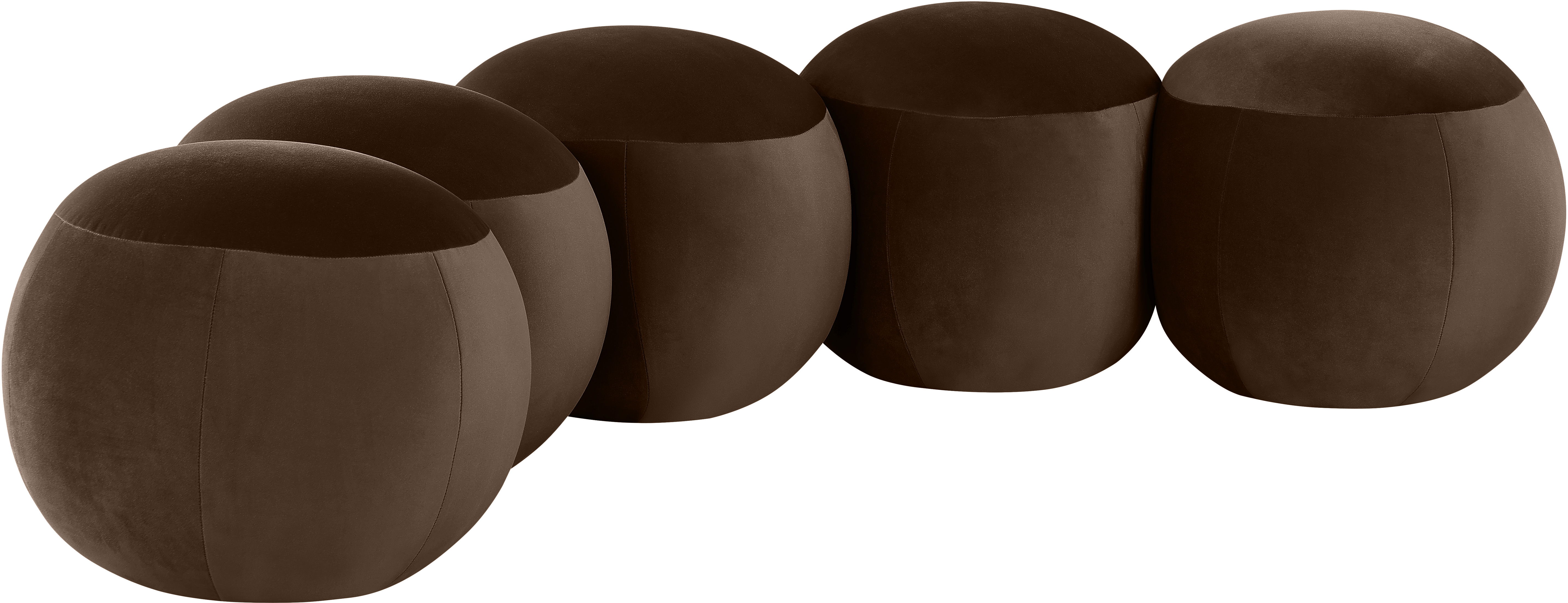 Apollo - 74.5" Velvet Bench - Brown