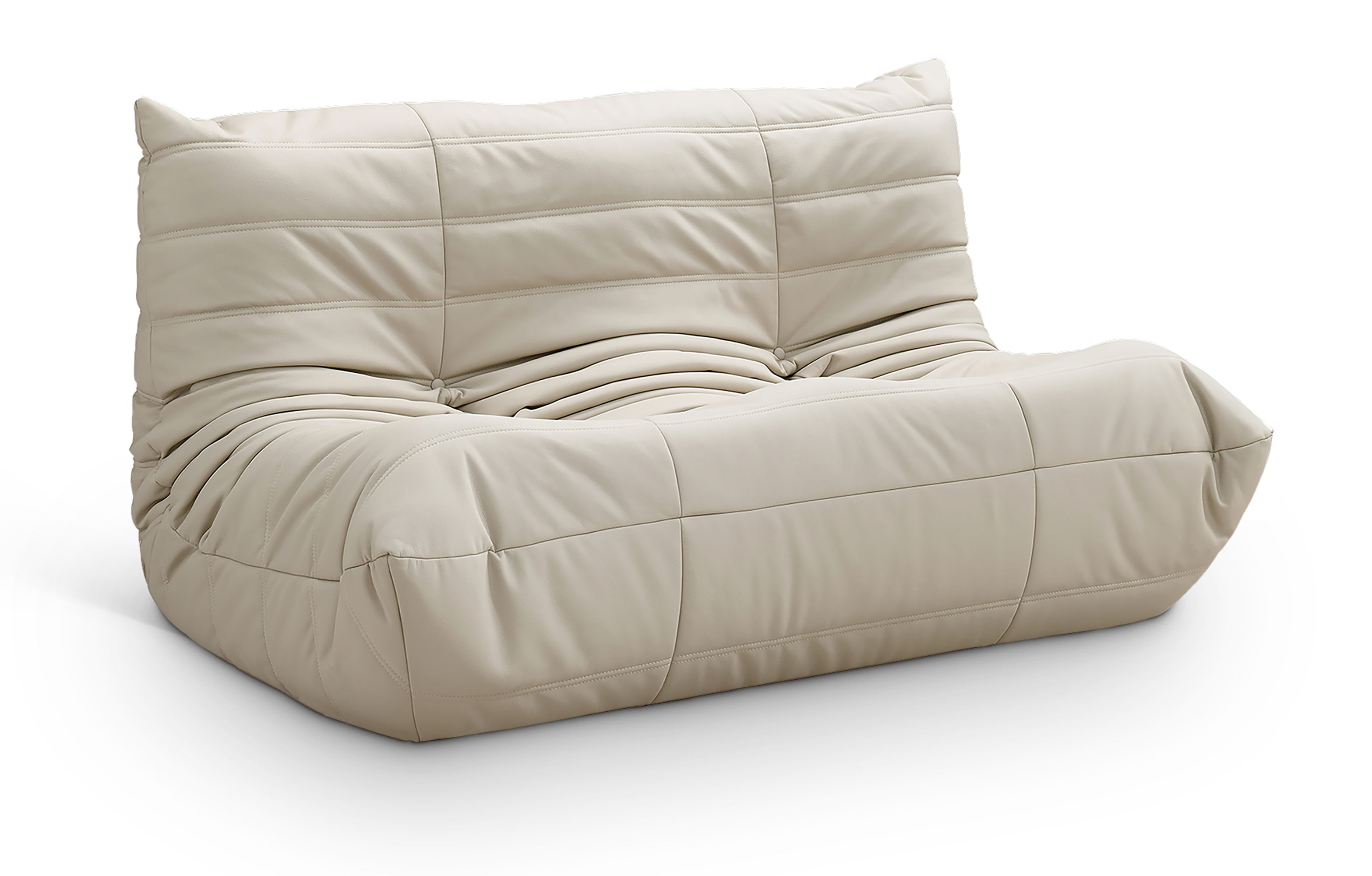Vegan Leather 54.75" Upholstered Loveseat