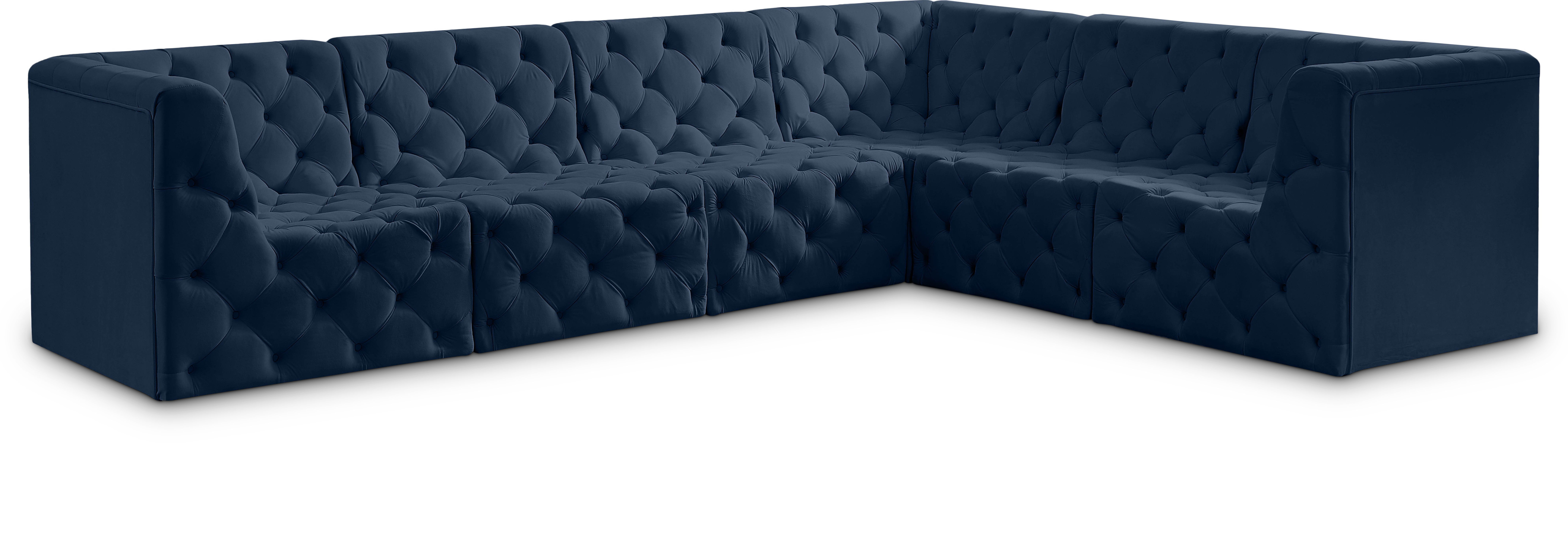 Tuft - 6 Piece Modular Corner Sectional - Navy