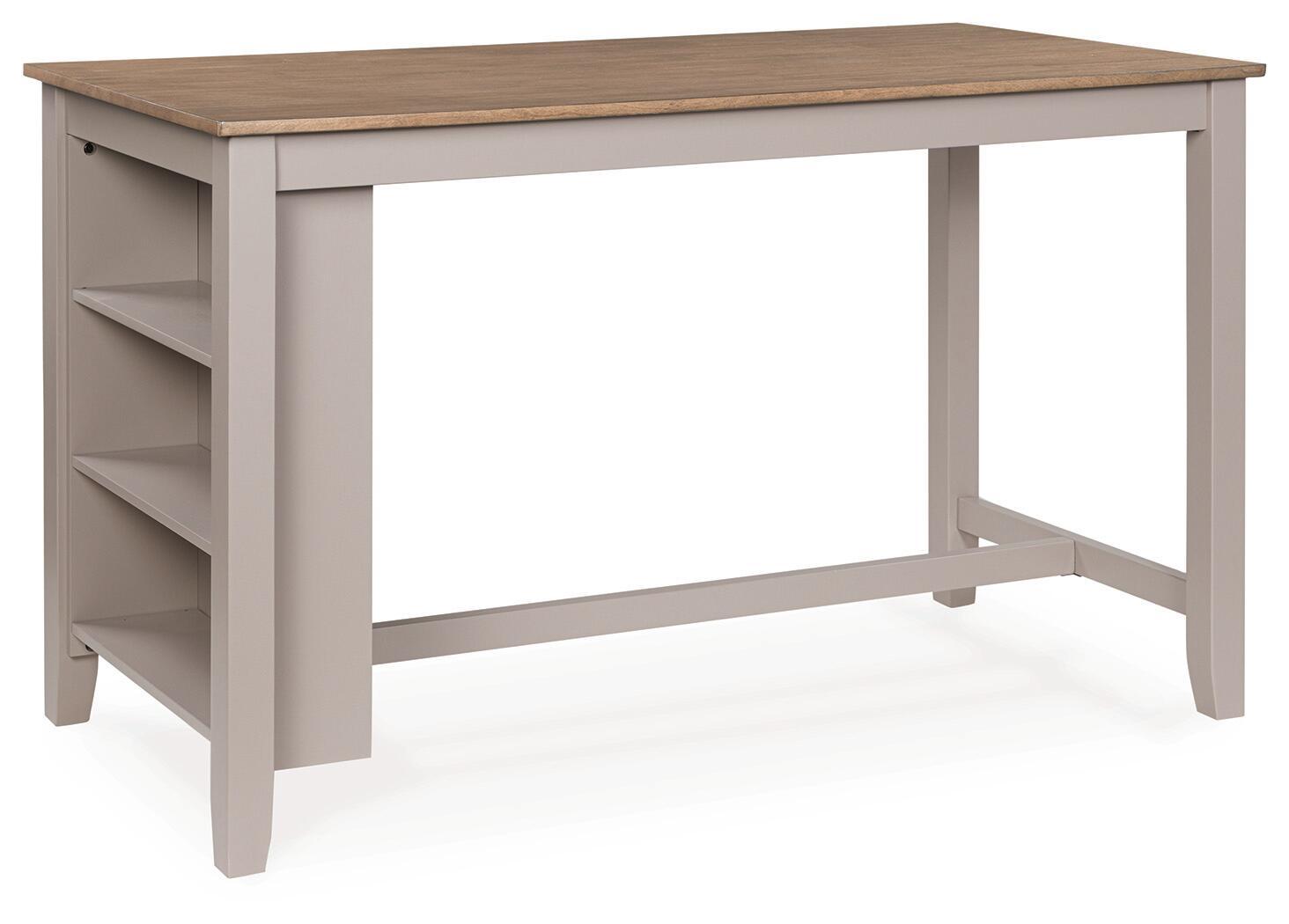 Harperfeld – Rectangular Dining Room Counter Table – Natural / Gray