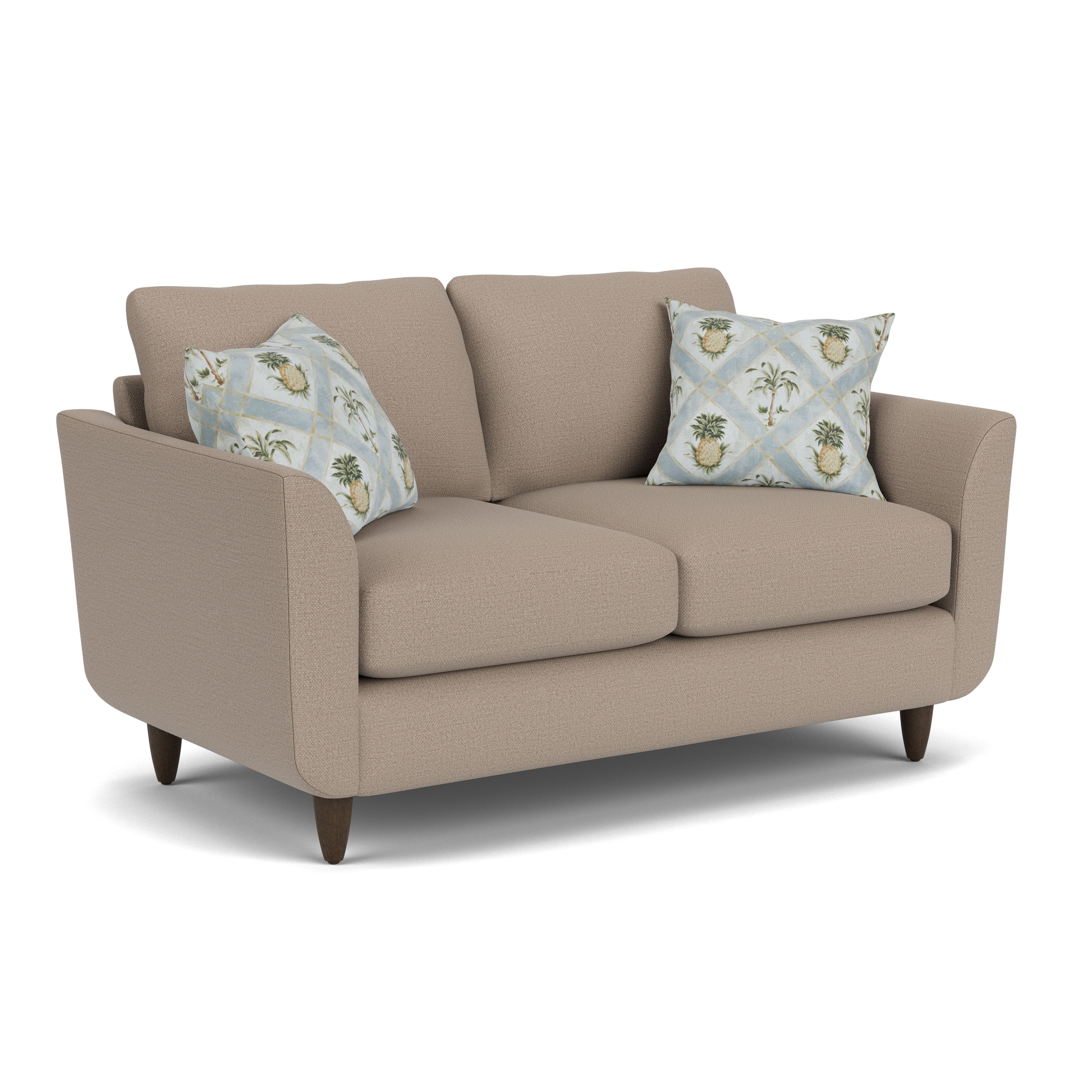 Mia - Fabric Loveseat, dark gray, view 2