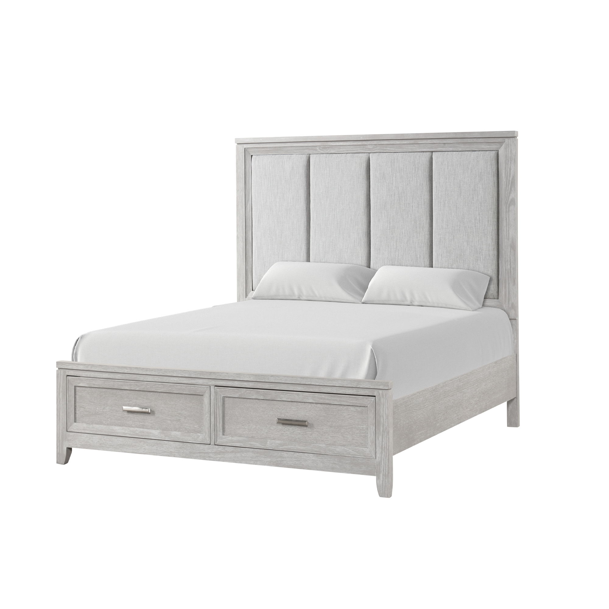 Fiona - 5/0 Queen Bed - Mist Gray