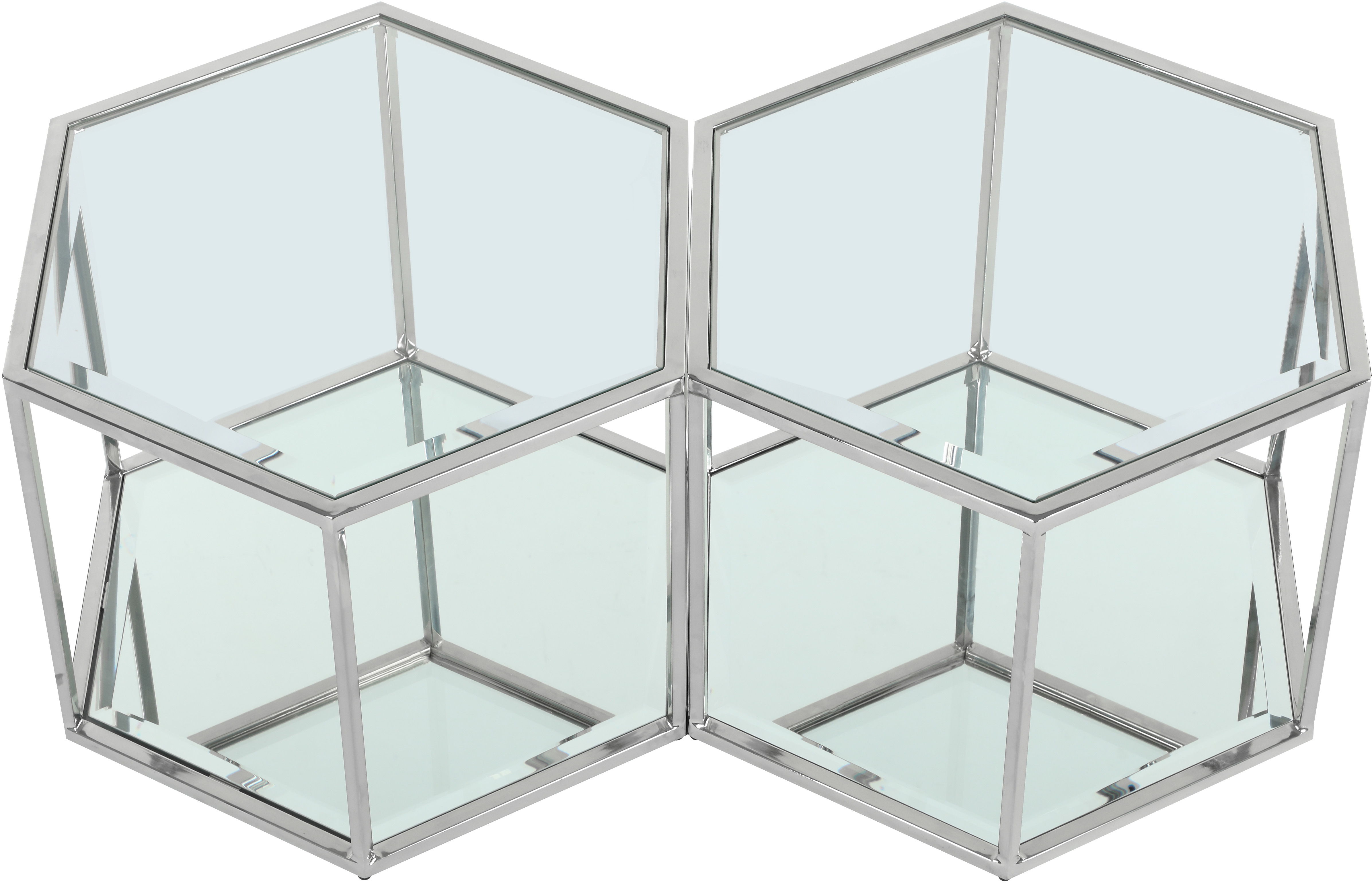 Sei - Coffee Table 2 Piece - Pearl Silver