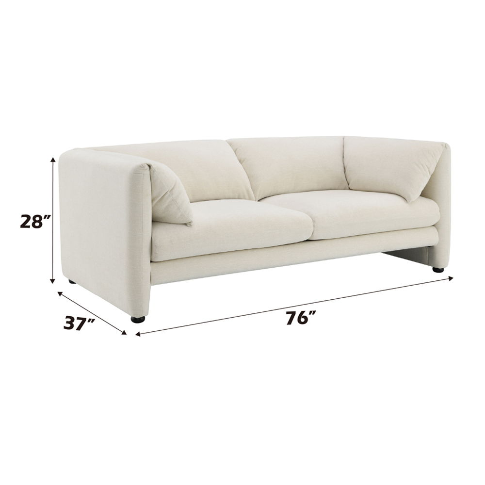Jaeda - Loveseat - Beige Linen, beige, view 8