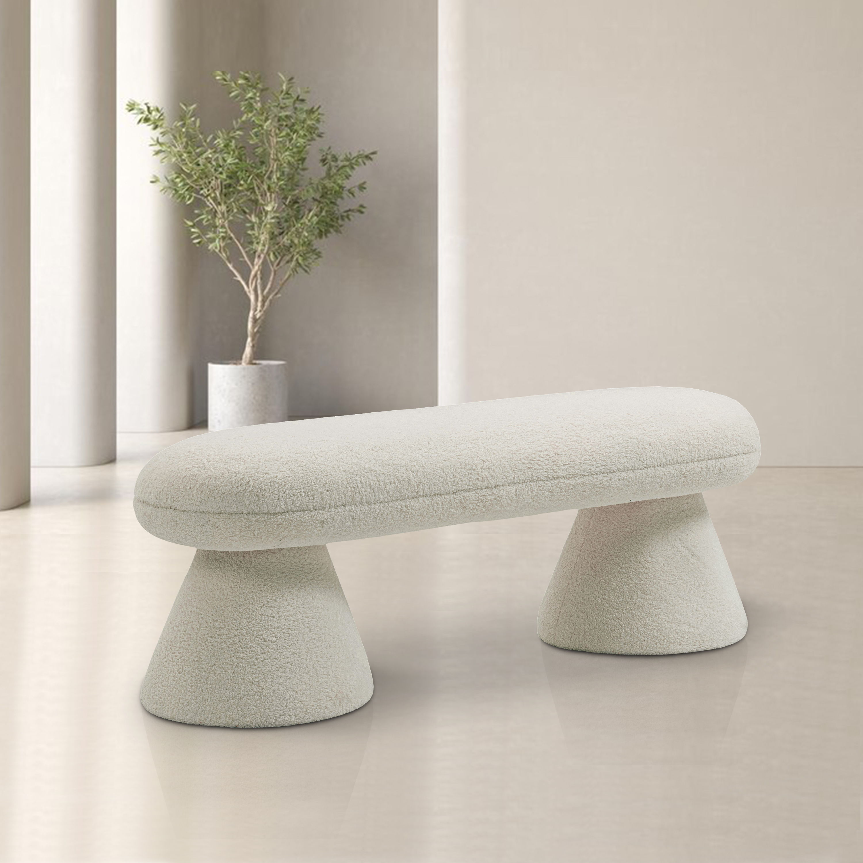 Drum - Bench - Beige