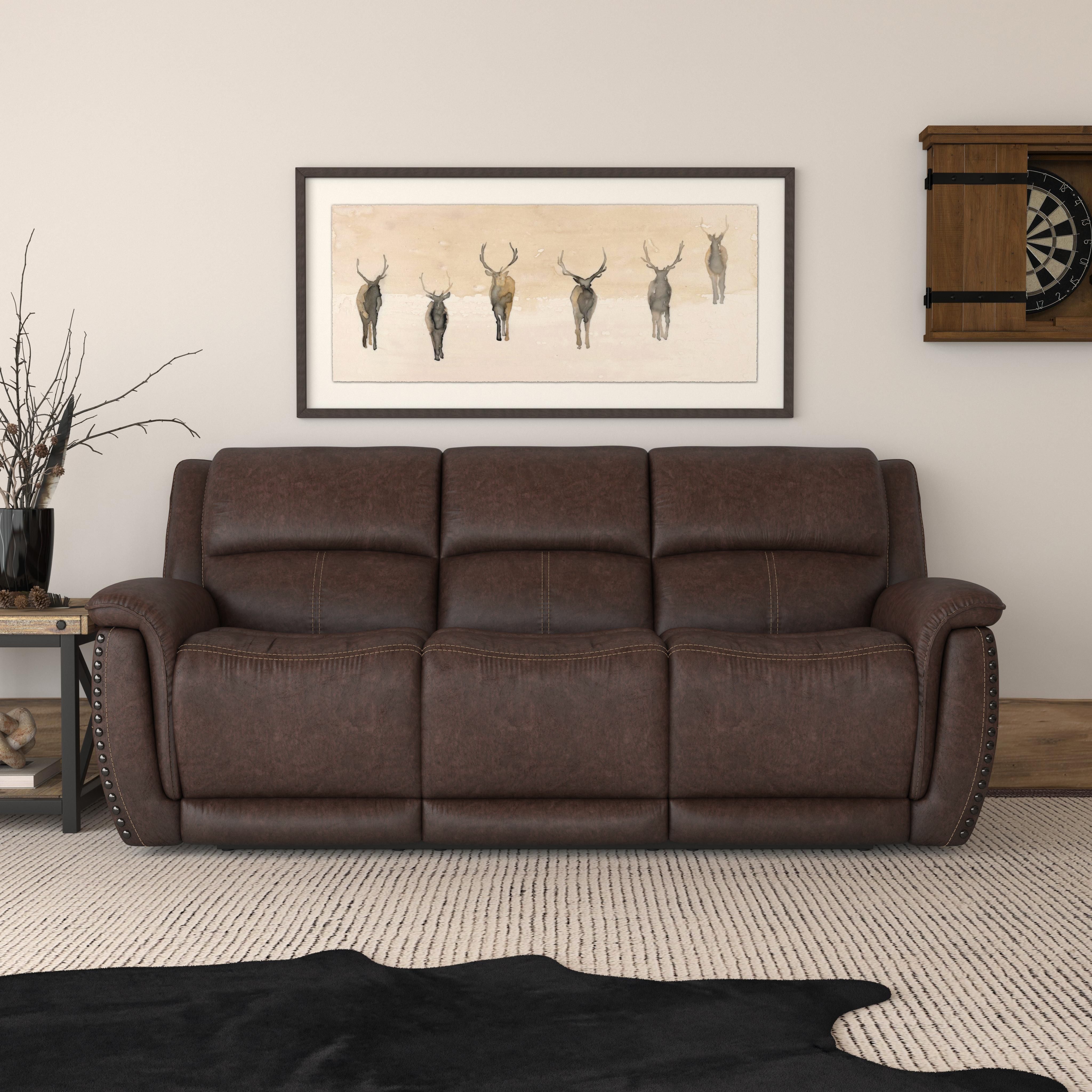Beau - Power Reclining Sofa With Power Headrests - Sable, dark brown, view 5