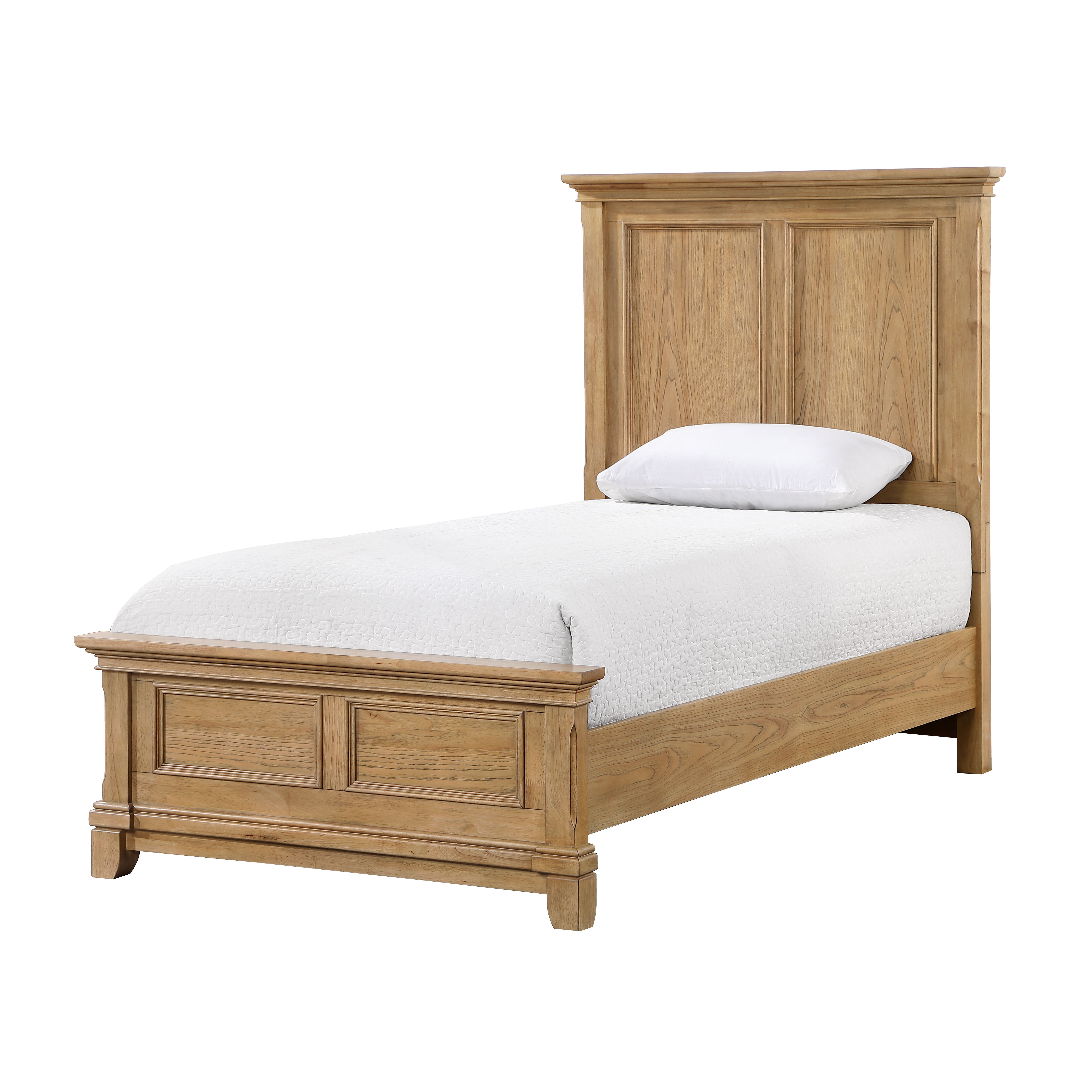 Sunstone - 3/3 Twin Panel Bed - Natural