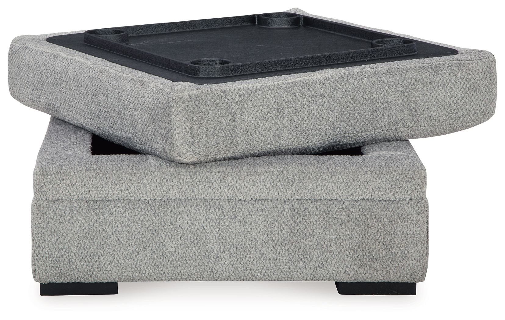 Ashley Furniture Casselbury - Ottoman With Storage - Cement - Image 4