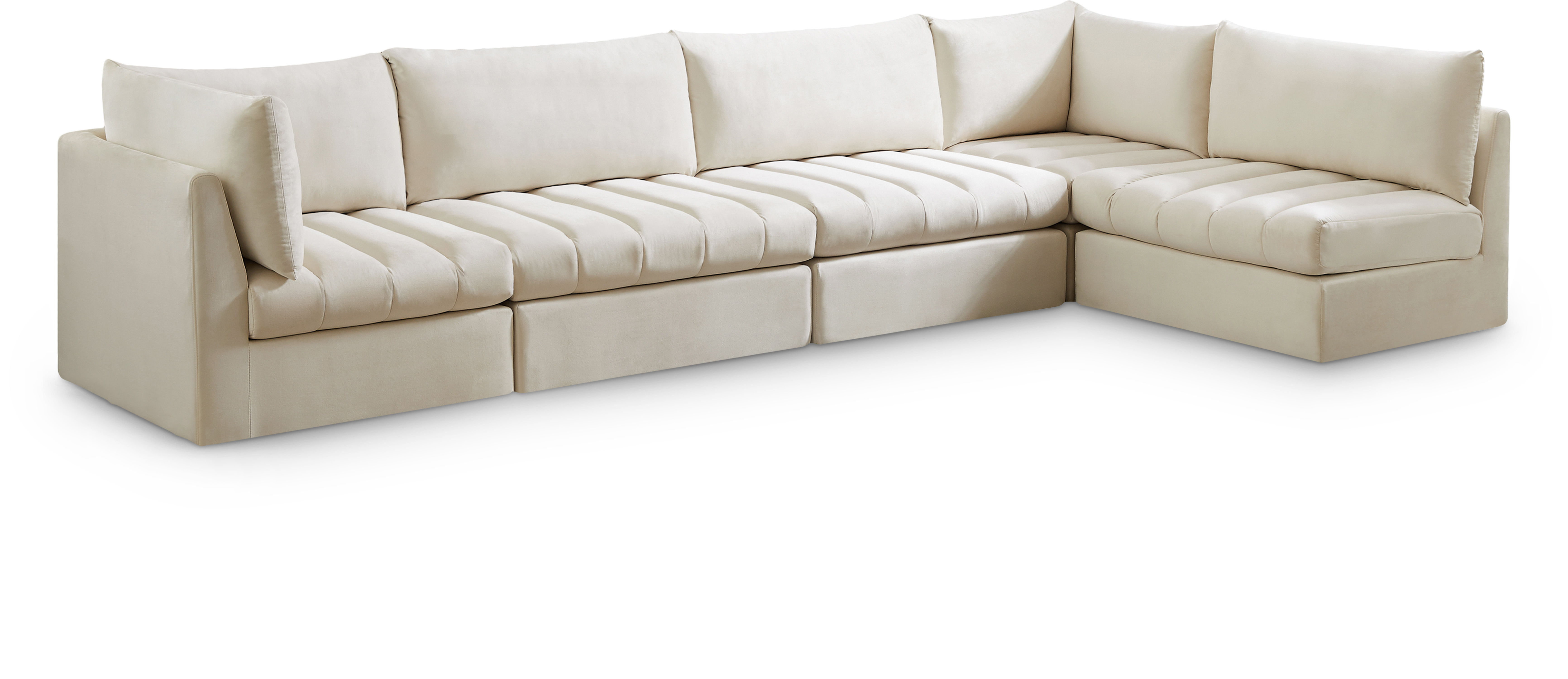 Jacob - Modular Sectional 5 Piece - Cream