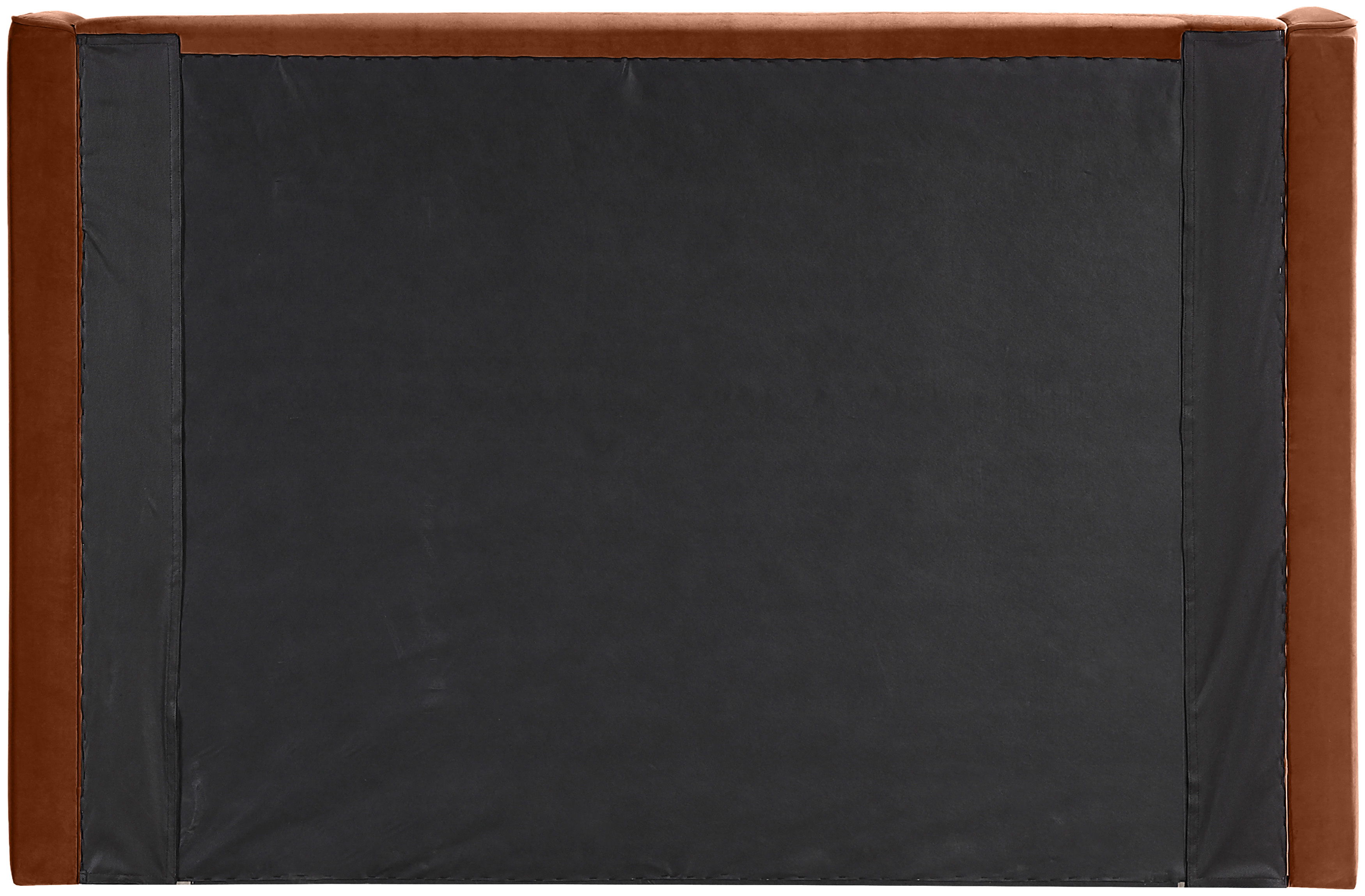 Kendall - Velvet Upholstered Full Bed - Cognac