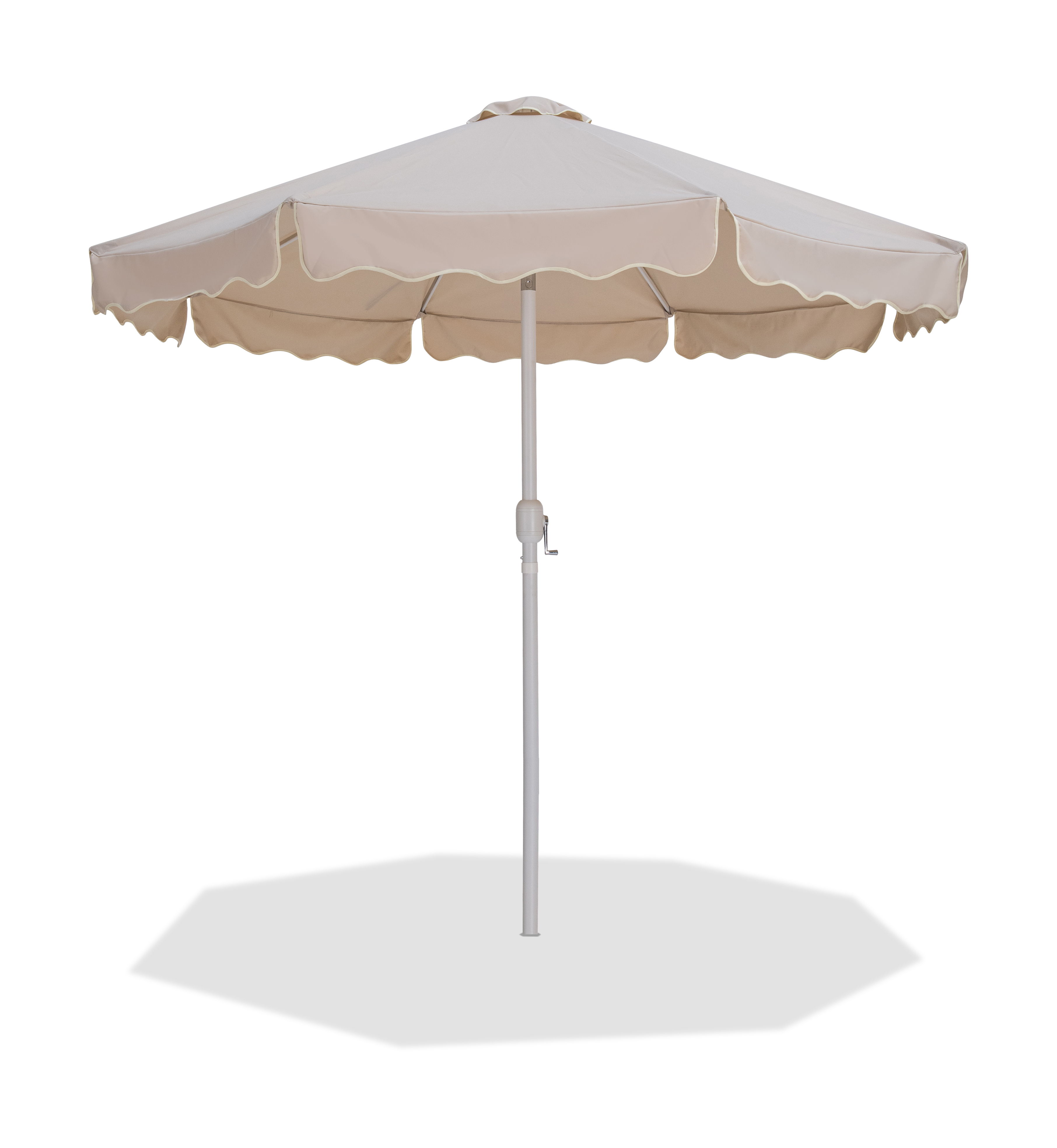 Amalfi - Patio Umbrella With White Pole - Beige